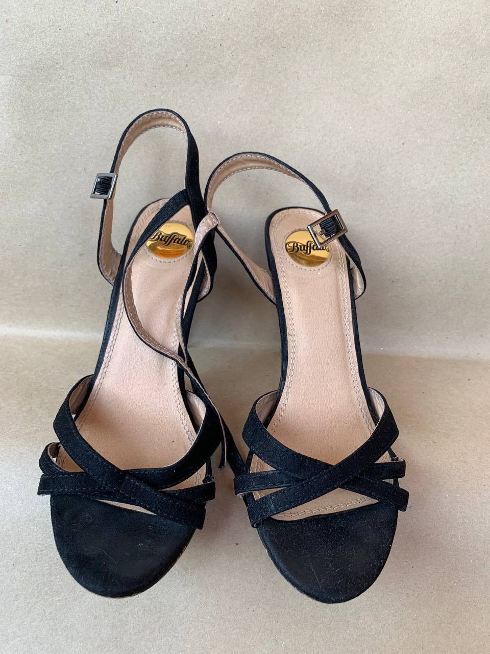 Buffalo London × Vintage Buffalo vintage Y2K black slingback sandals Size US 5 / IT 35 - 3 Thumbnail