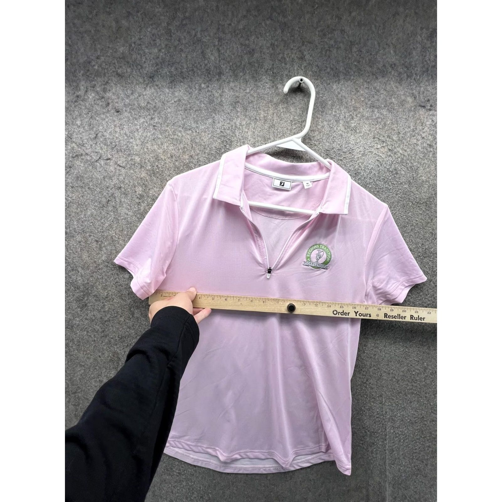 Footjoy FootJoy Polo Shirt Womens M Pink Short Sleeve 1/4 Zip Regions Tradition Golf Activewear Summer Womens Size M / US 6-8 / IT 42-44 - 4 Thumbnail