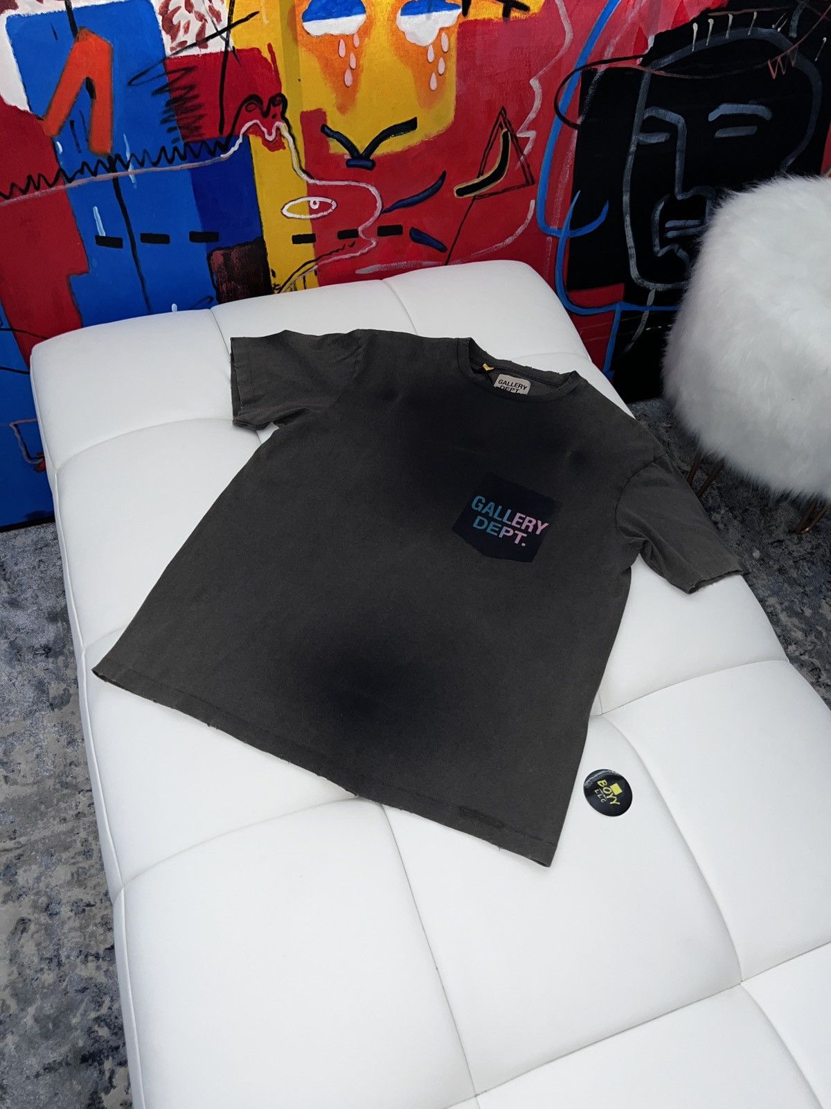 Gallery Dept. Sun fadded logo t shirt Size US M / EU 48-50 / 2 - 2 Thumbnail