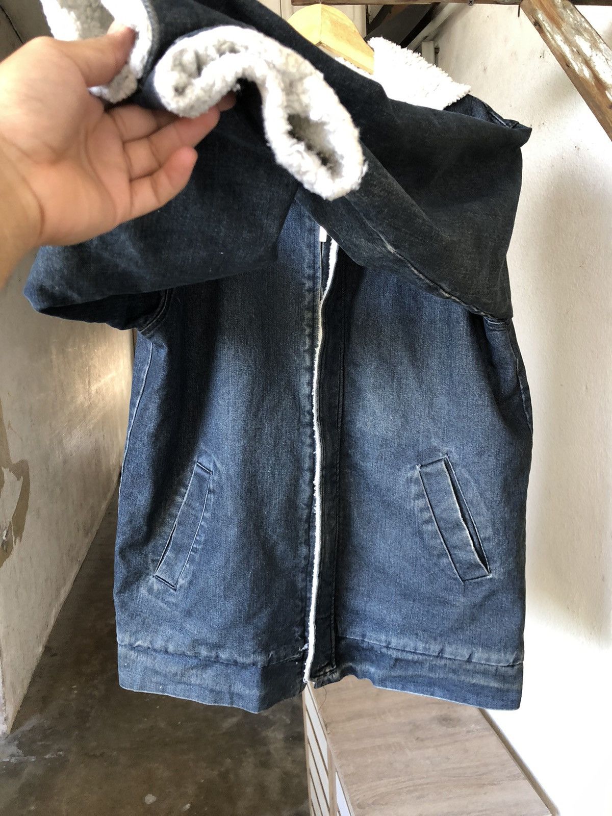 Polo Ralph Lauren Vintage Polo Ralph Lauren Denim Sherpa Jacket With Hoodie Size US XL / EU 56 / 4 - 12 Thumbnail