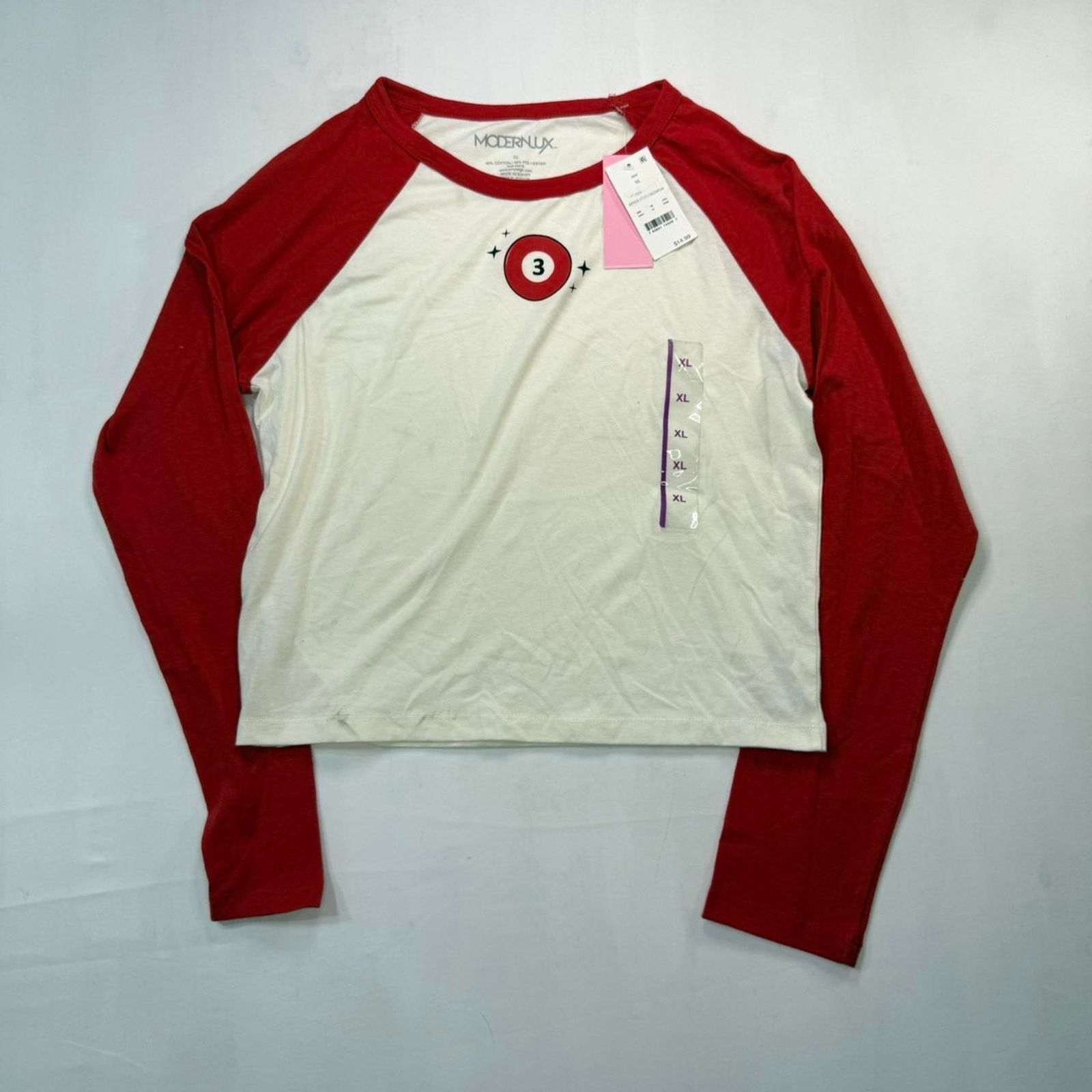 & Other Stories Trendy Red long sleeve Pool Ball Y2K shirt Sz S Size XL / US 12-14 / IT 48-50 - 1 Thumbnail