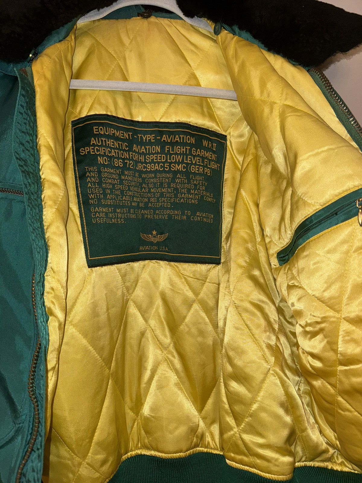 Vintage Vintage bomber Aviation USA rare 80s 90s jacket Size US S / EU 44-46 / 1 - 6 Thumbnail