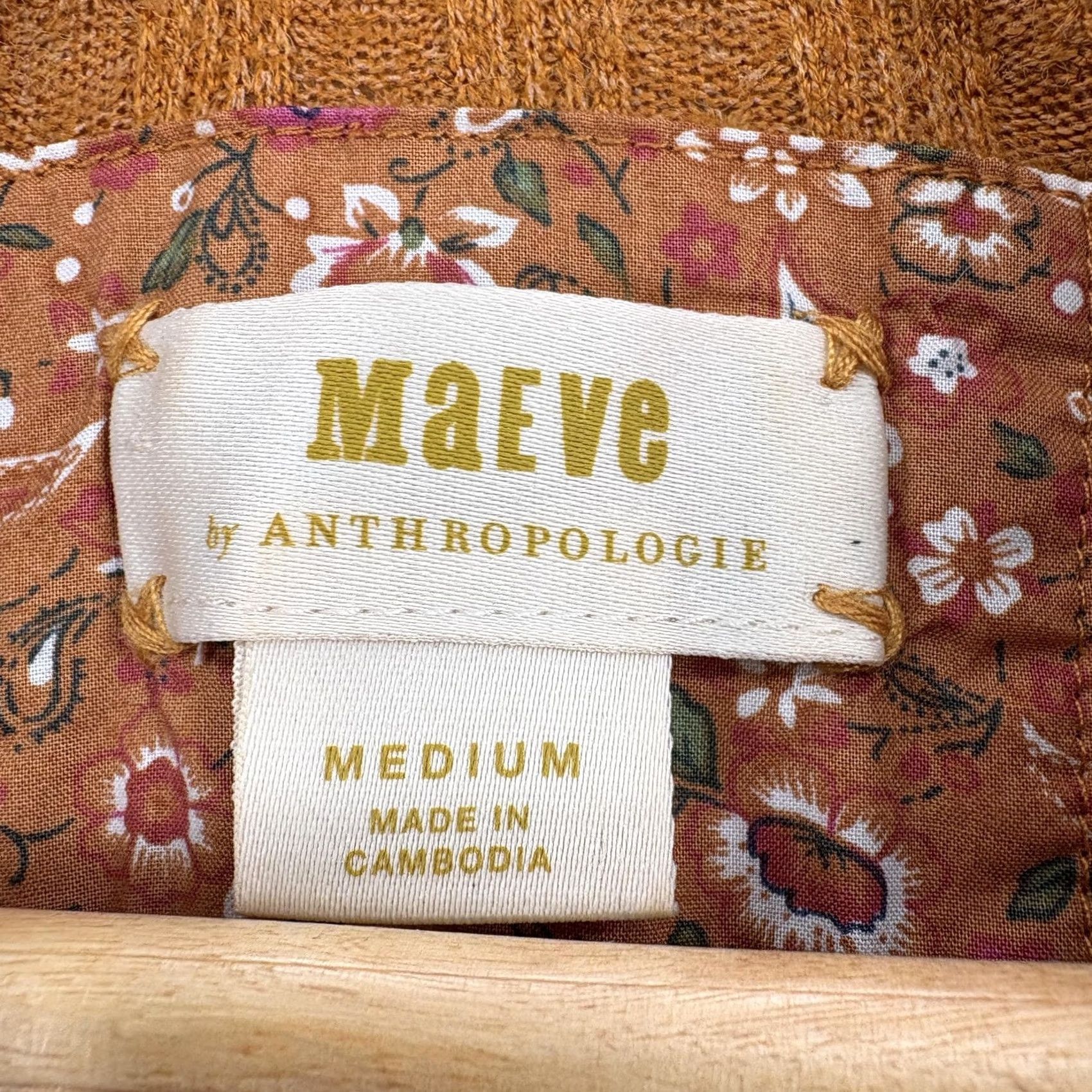 Vintage Maeve Wrap Sweater Womens M Orange Knit V-Neck Bohemian Long Sleeve Casual Size M / US 6-8 / IT 42-44 - 4 Thumbnail