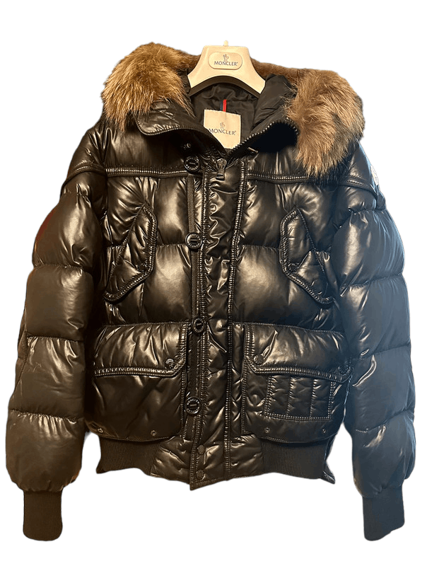 Moncler Moncler Casimir Black Nylon Men Down Puffer Jacket Size 1  