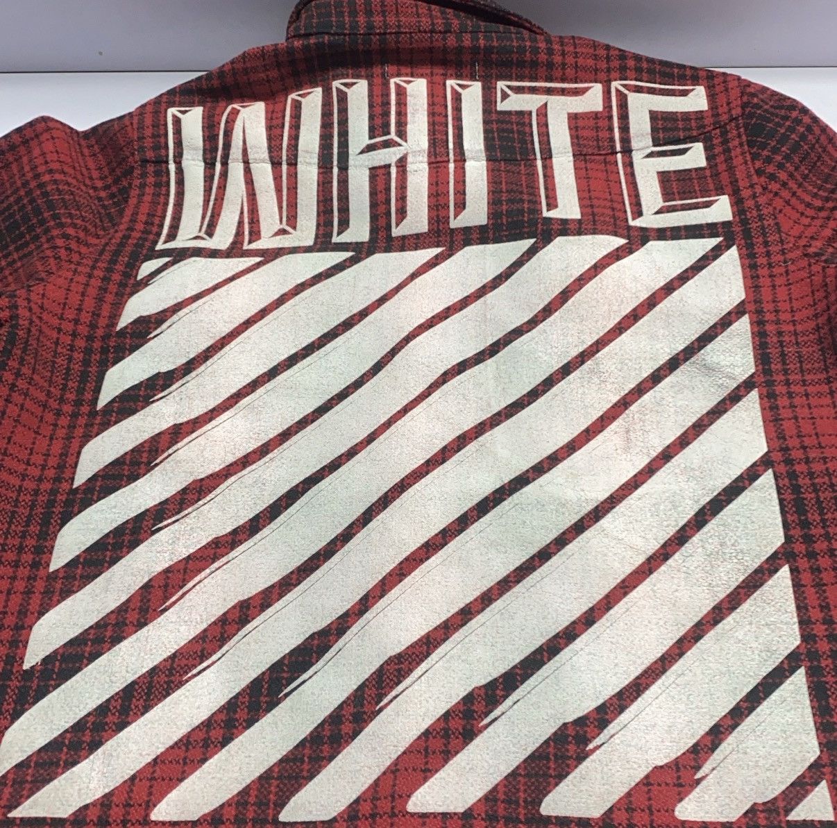 Off-White Off-White FW15 Tartan Red Flannel Shirt Jacket Size US XS / EU 42 / 0 - 5 Thumbnail