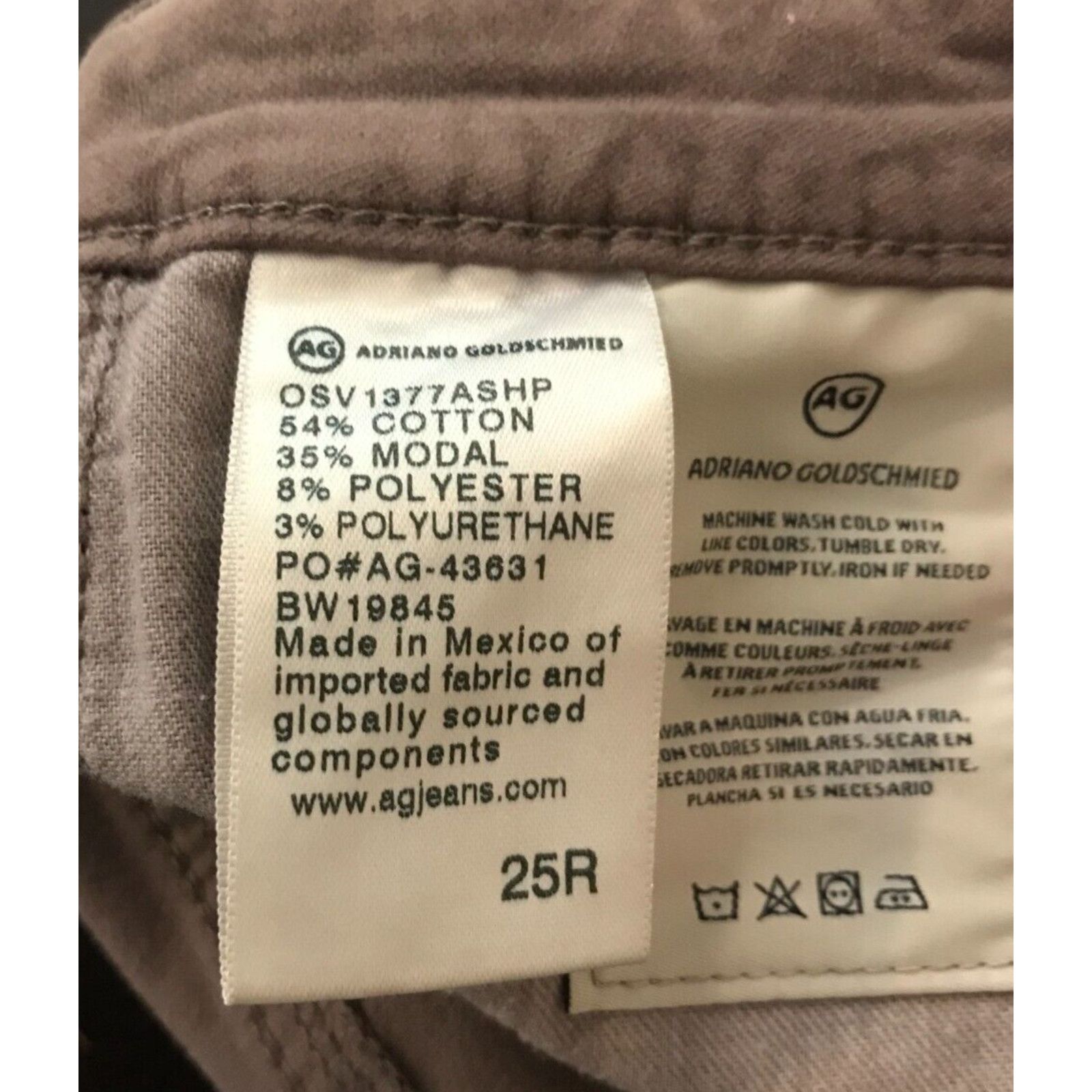 Anthropologie Anthropologie AG Adriano Goldschmied The Stevie Slim Brown Size 25" / US 0 / IT 36 - 11 Thumbnail