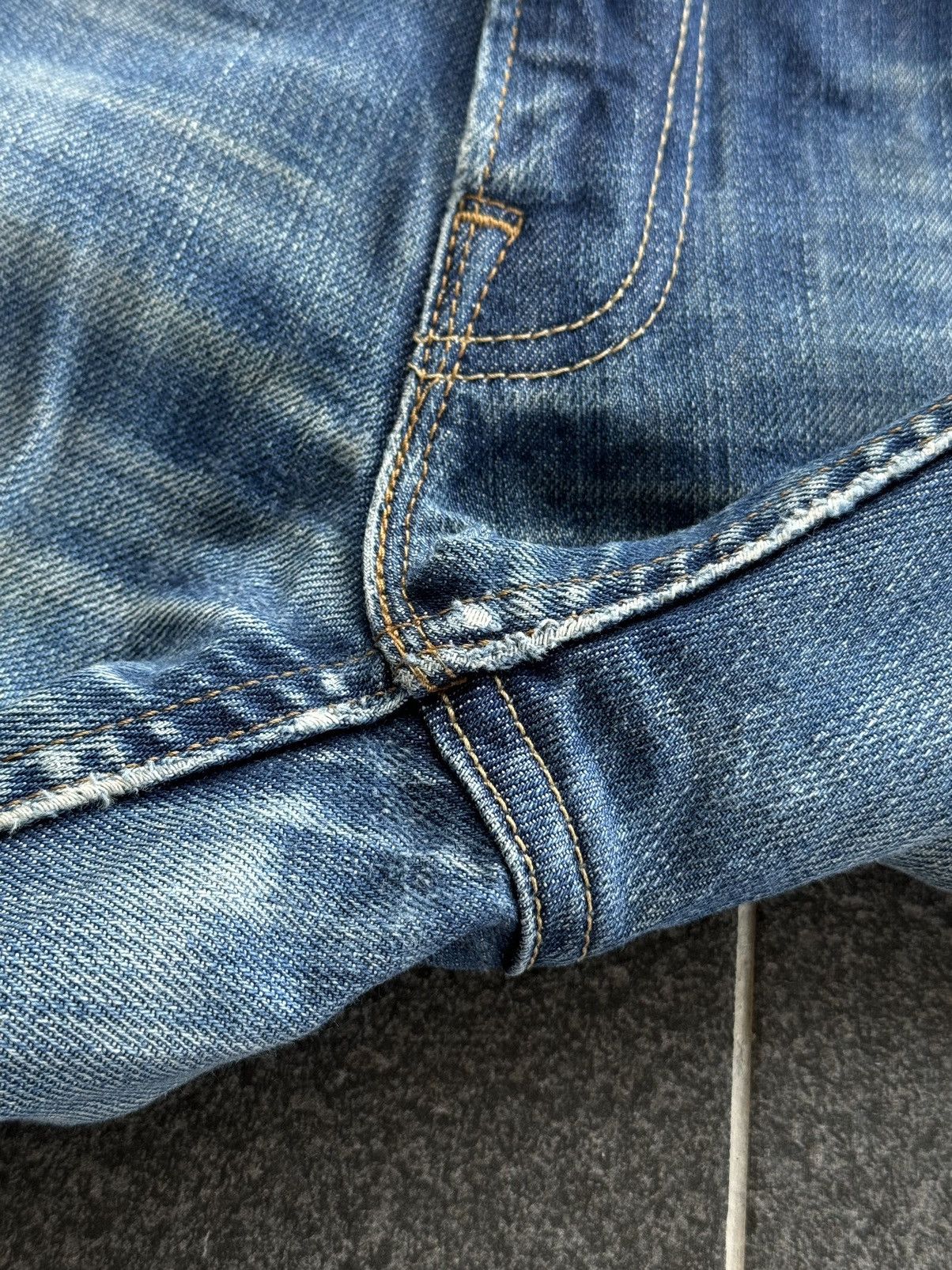 If Six Was Nine 💸LASTDROP💸 Vintage Levis 502 Distressed Ripped Denim Jeans Size US 34 / EU 50 - 10 Thumbnail