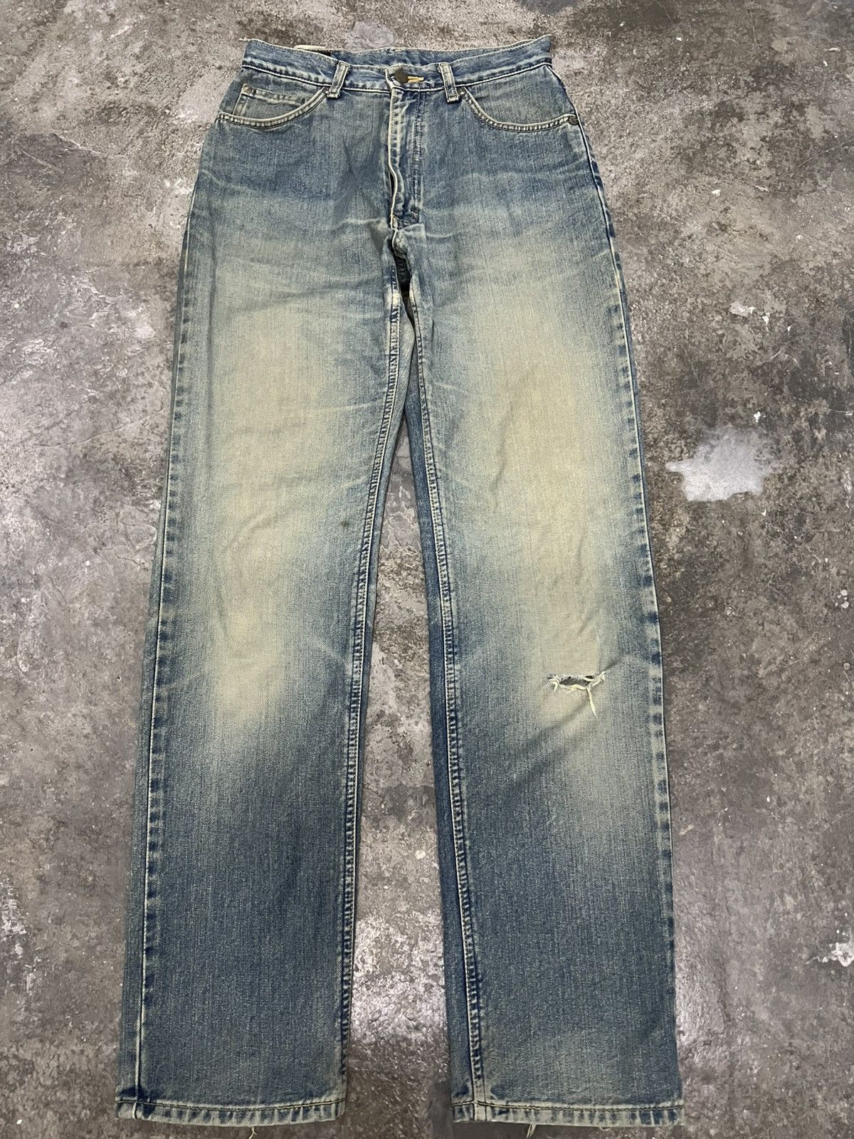 Japanese Brand LEE RIDERS DISTRESSED JEAN Size US 28 / EU 44 - 1 Thumbnail