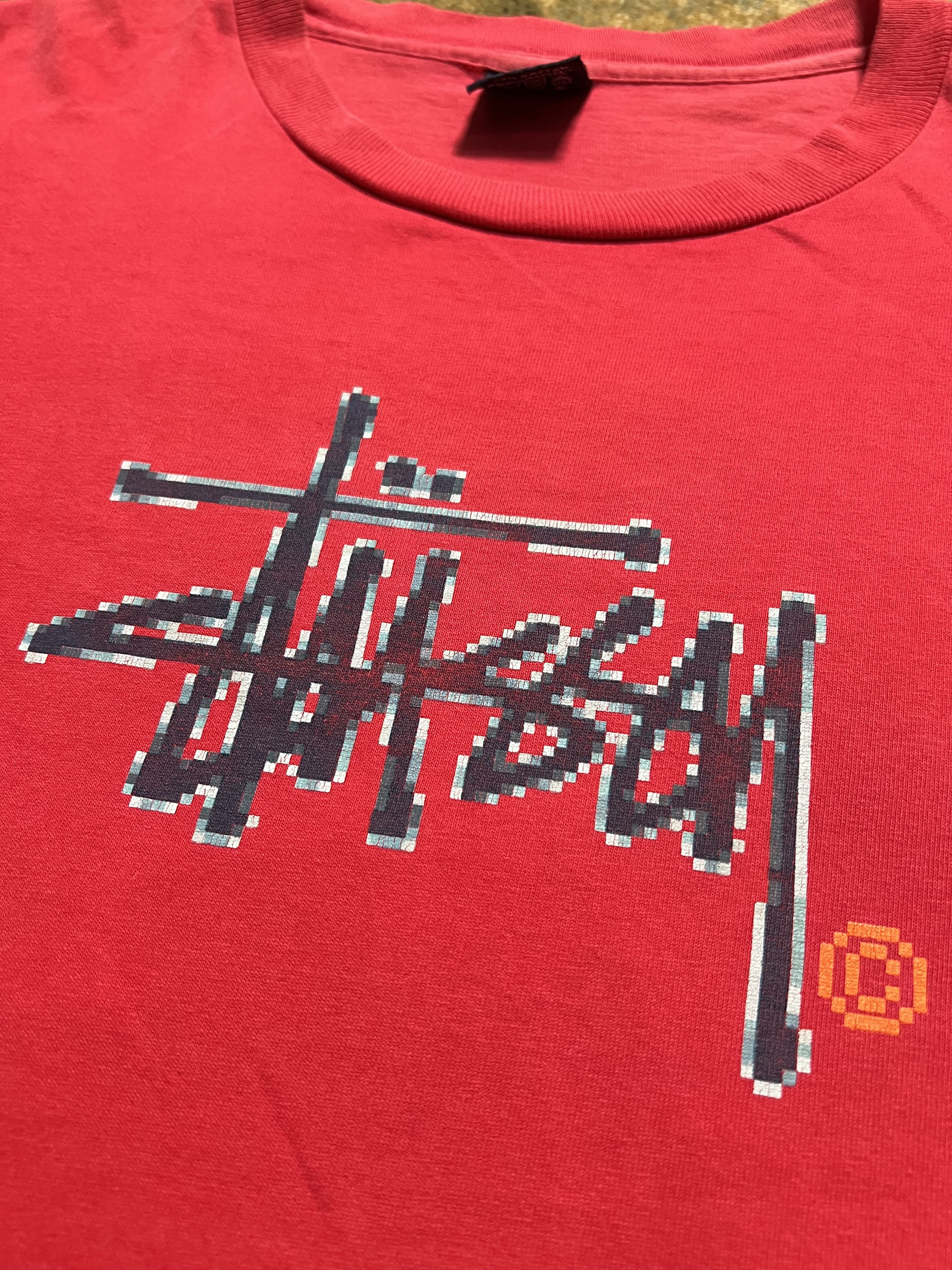 Stussy × Vintage 90s Stussy Spell Out Iconic Logo Tshirt Tee y2k style Size US M / EU 48-50 / 2 - 2 Thumbnail