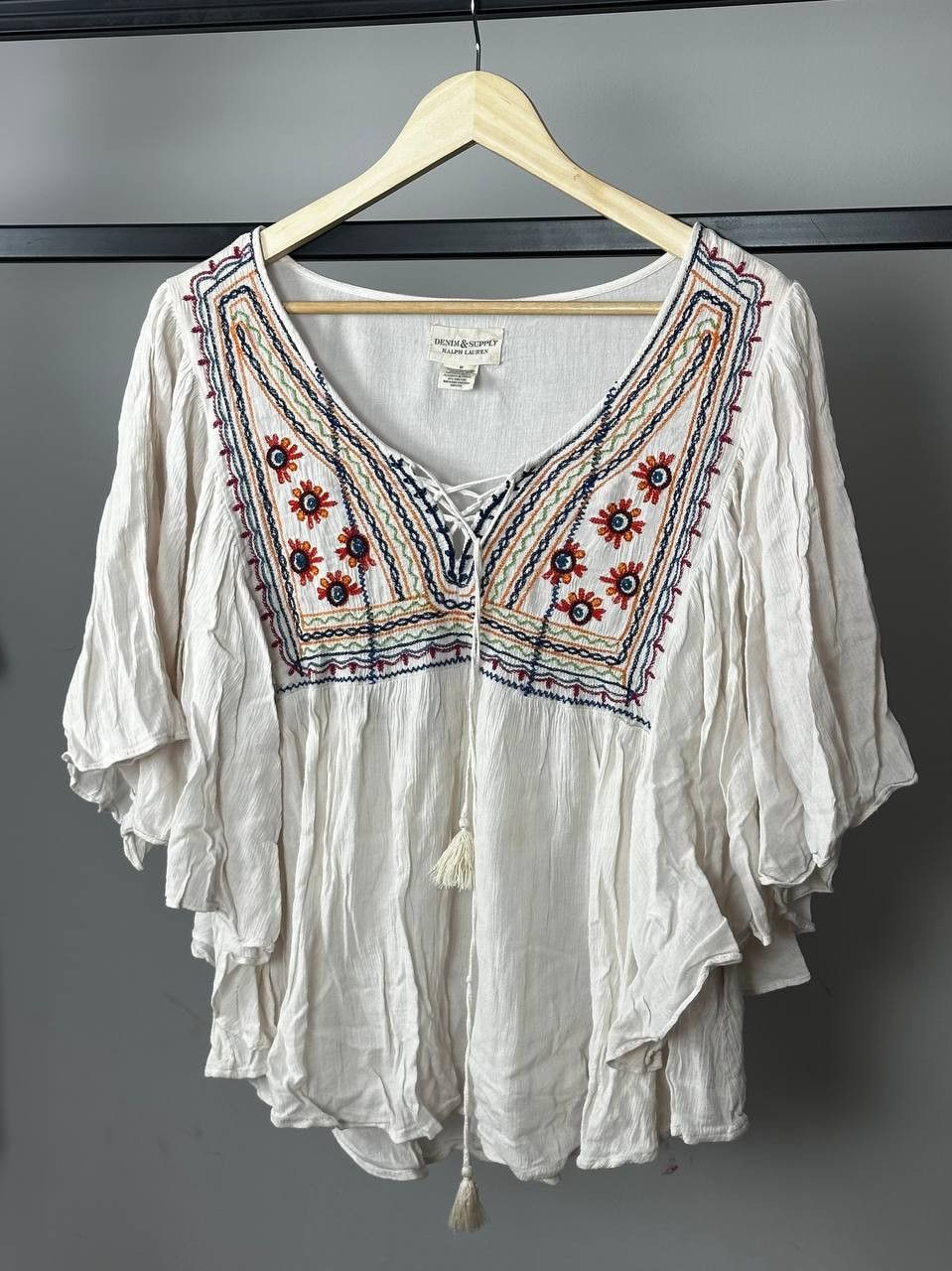 Denim & Supply Ralph Lauren Denim And Supply Ralph Lauren Aztec Embroedared Blouse Size M / US 6-8 / IT 42-44 - 1 Thumbnail