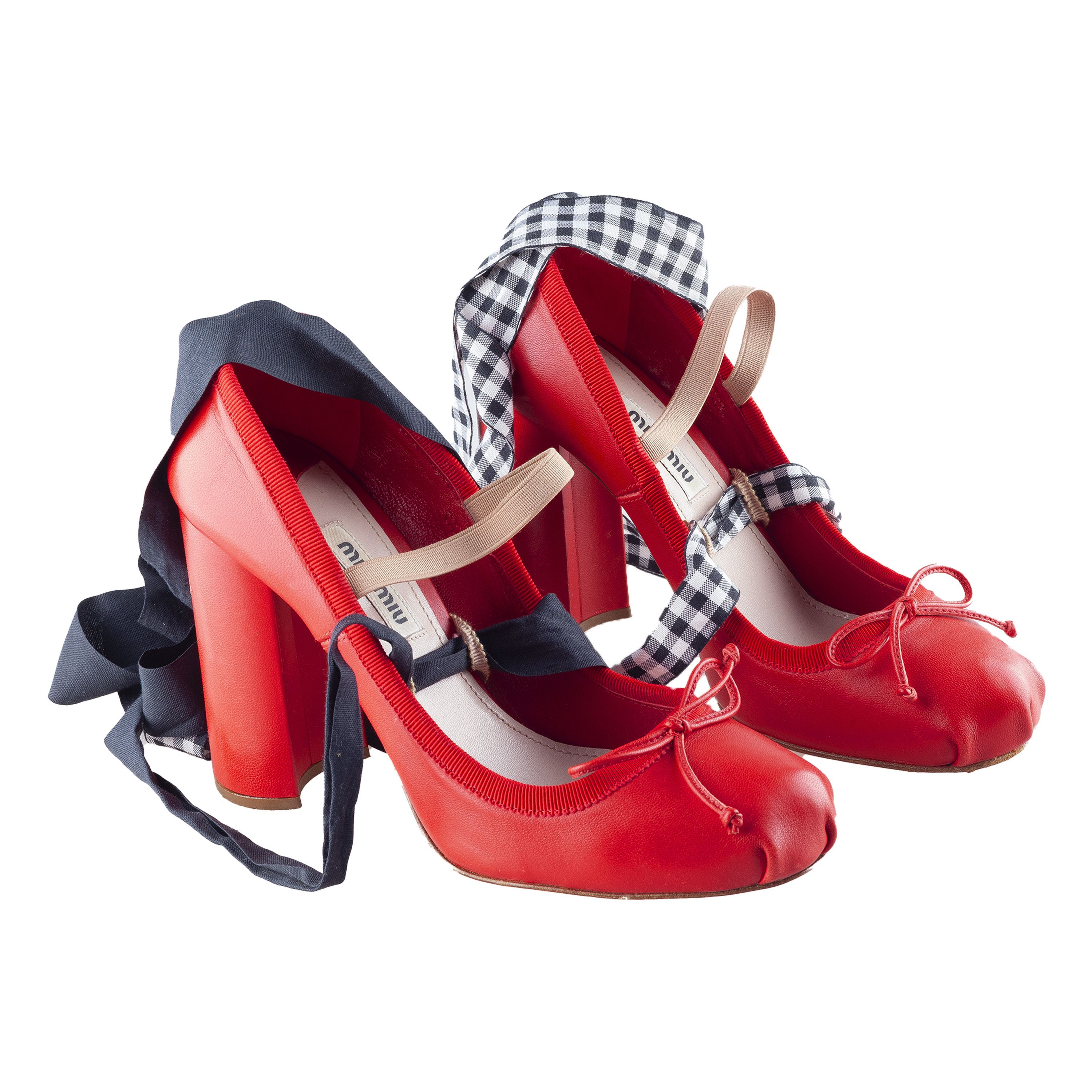 Miu Miu Miu Miu 2016 Red Ballet Pumps (36 EU) Size US 6 / IT 36 - 1 Thumbnail