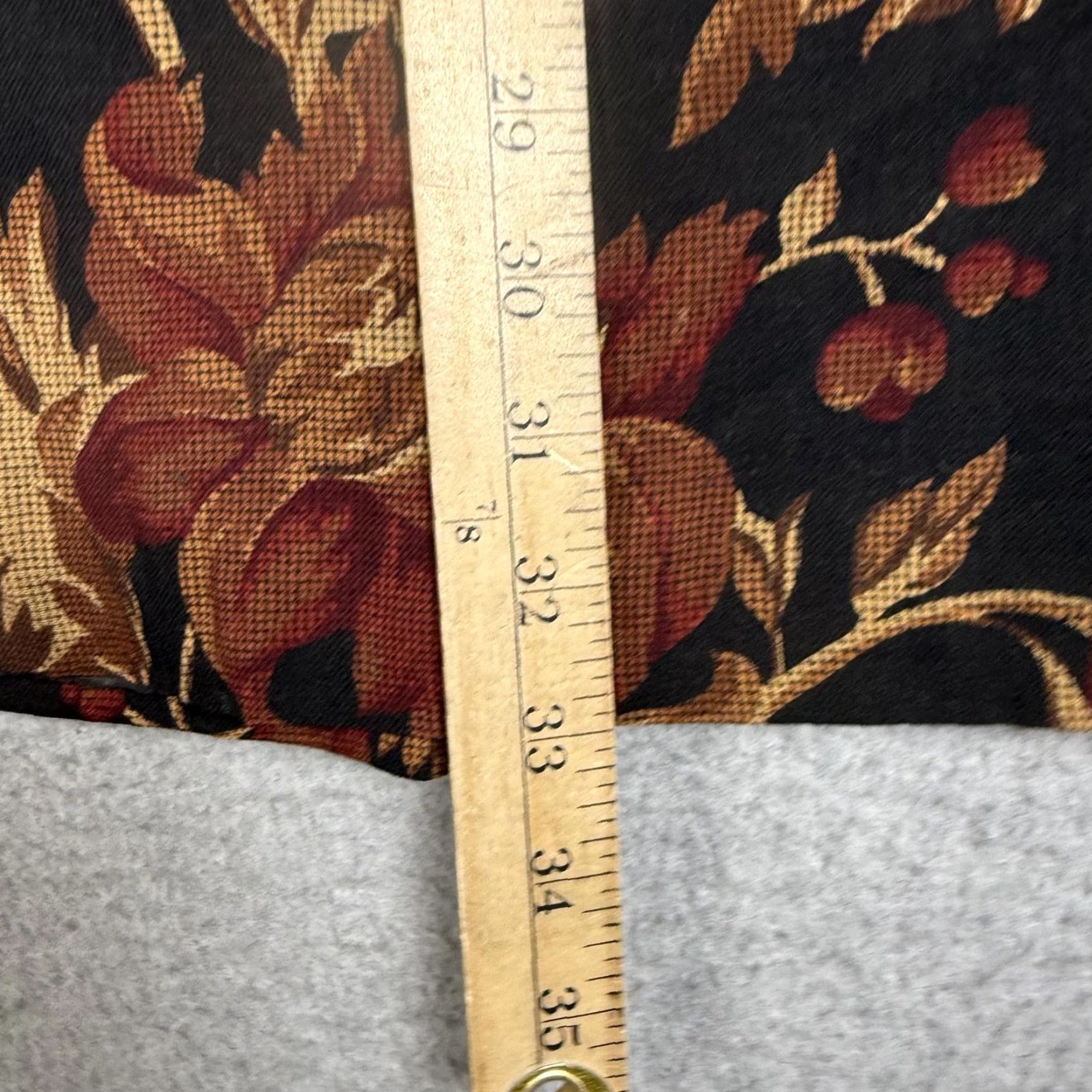Talbots VINTAGE Talbots Skirt Maxi Womens Size 4 Black Floral Tapestry Print 100% Wool Womens, Regular, USA, Long Size 27" / US 4 / IT 40 - 3 Thumbnail