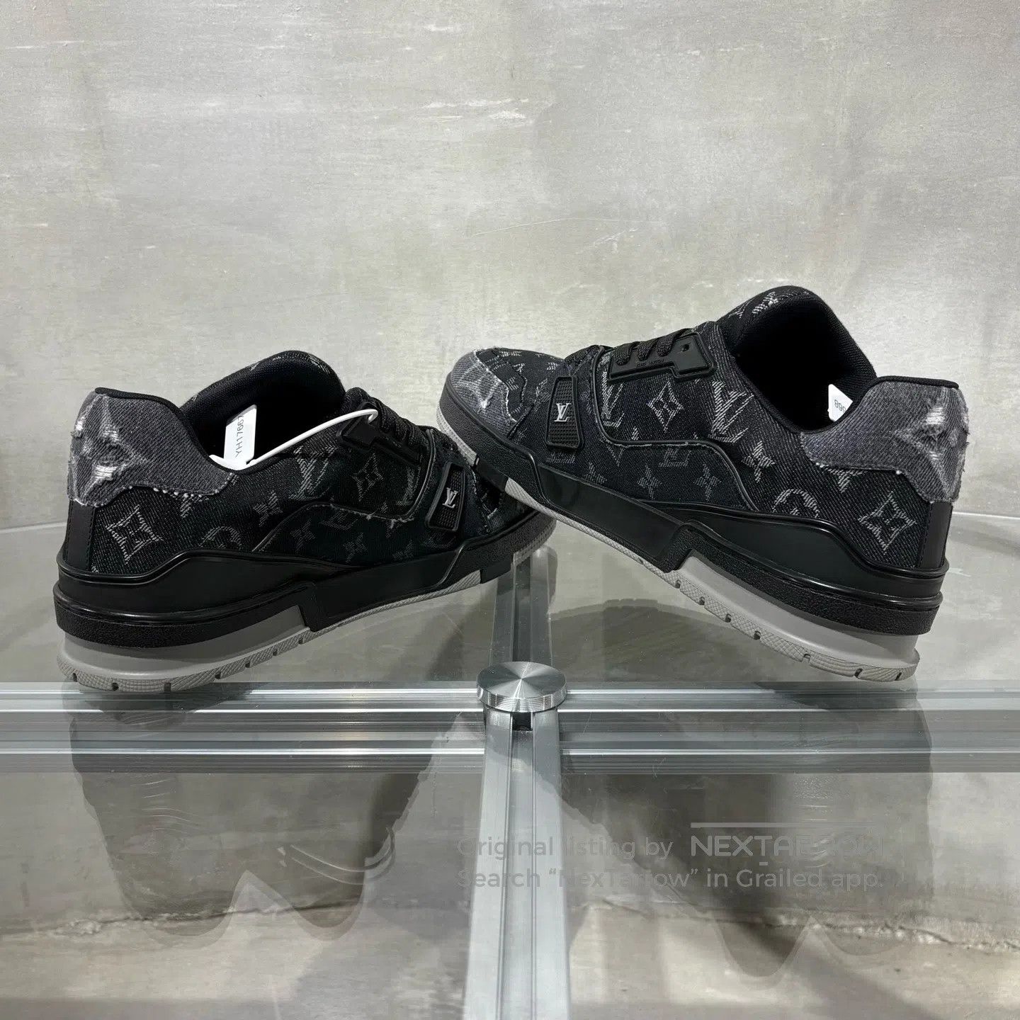 Louis Vuitton Louis Vuitton Trainer Jeansbreaker Black shoes Size US 10.5 / EU 43-44 - 5 Thumbnail