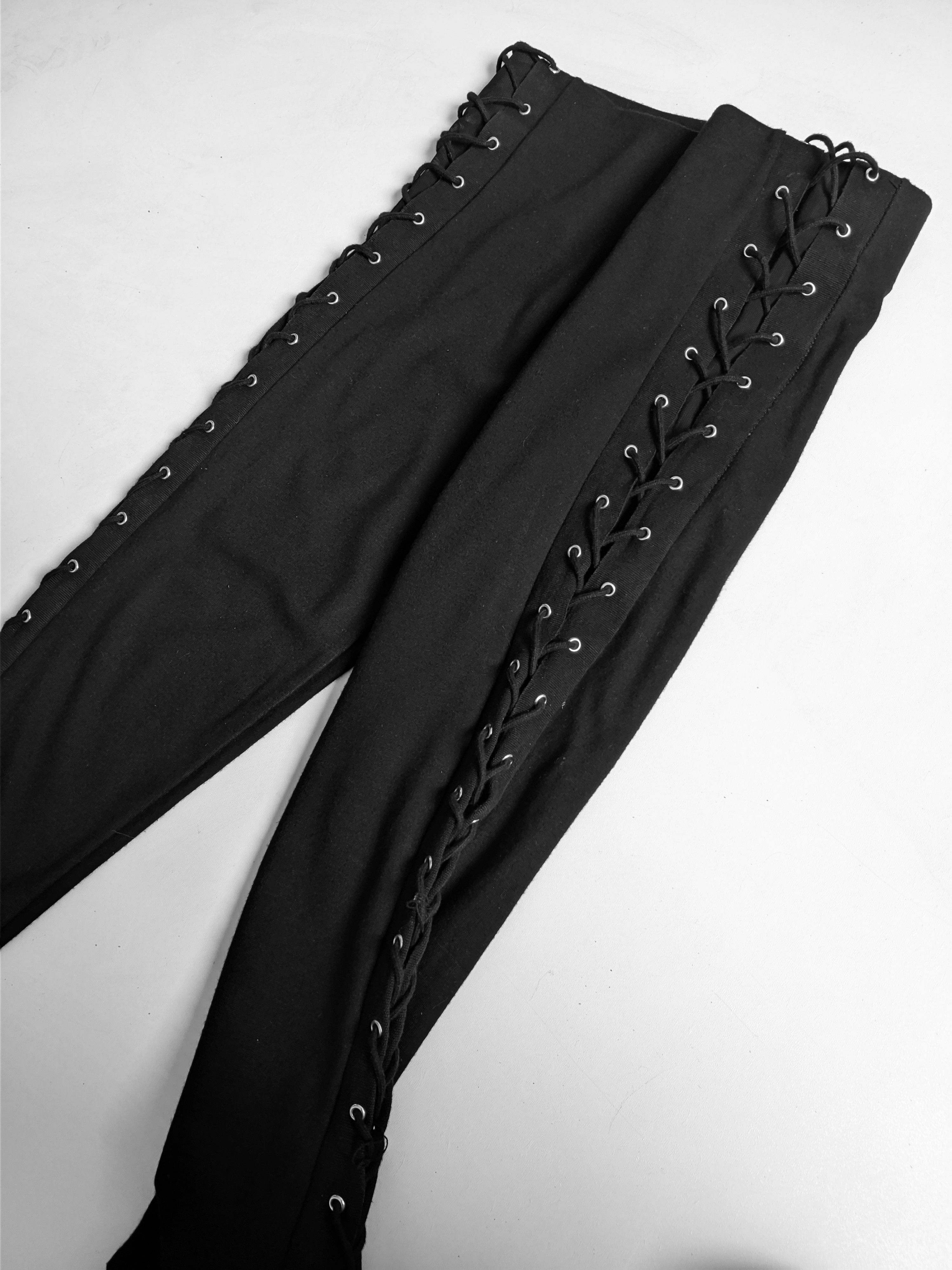 Vintage Vintage flared pants y2k avant garde gothic Size 26" / US 2 / IT 38 - 4 Thumbnail