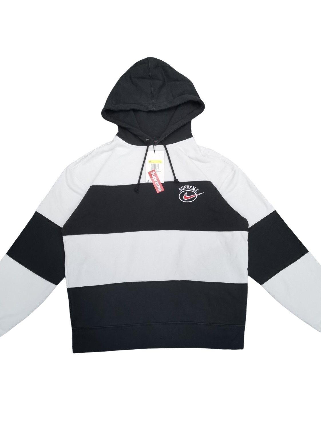 Nike × Supreme Supreme x Nike Stripe Hooded sweatshirt | Grailed