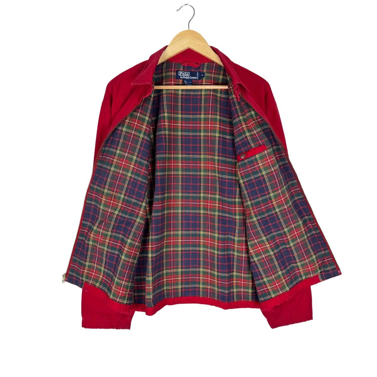 Polo Ralph Lauren 🌟POLO RL HERRINGTON PLAIDS ZIPPER JACKET Size US M / EU 48-50 / 2 - 8 Thumbnail