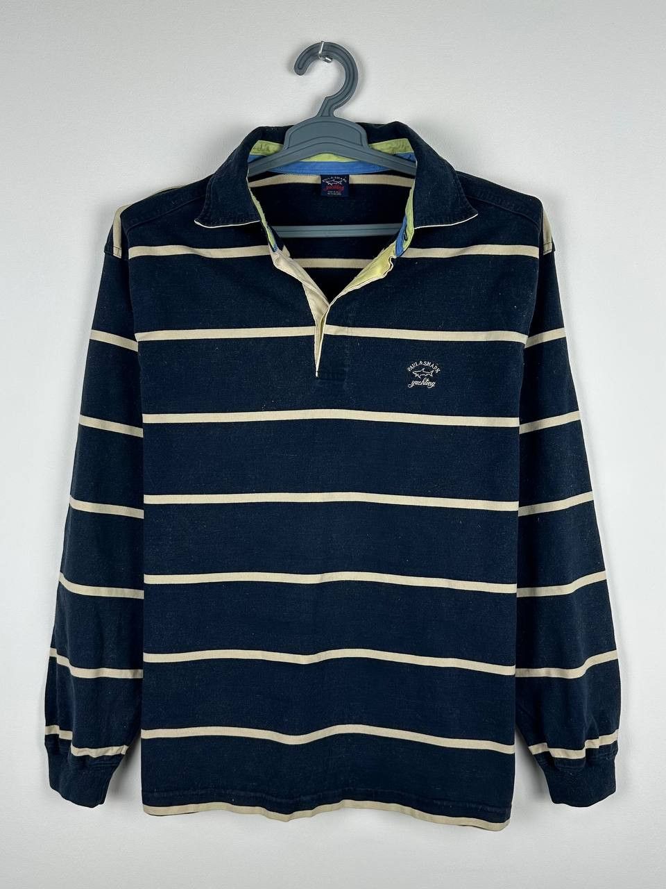 Paul & Shark × Vintage Vintage Paul & Shark Striped Polo Long Sleeve Sailing 90’s Size US L / EU 52-54 / 3 - 1 Thumbnail