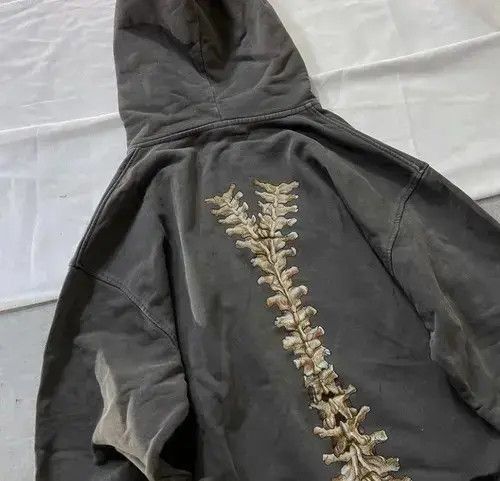 Japanese Brand × Vintage Art Skeleton Vertebrae Zip Up Hoodie Size US XL / EU 56 / 4 - 2 Thumbnail