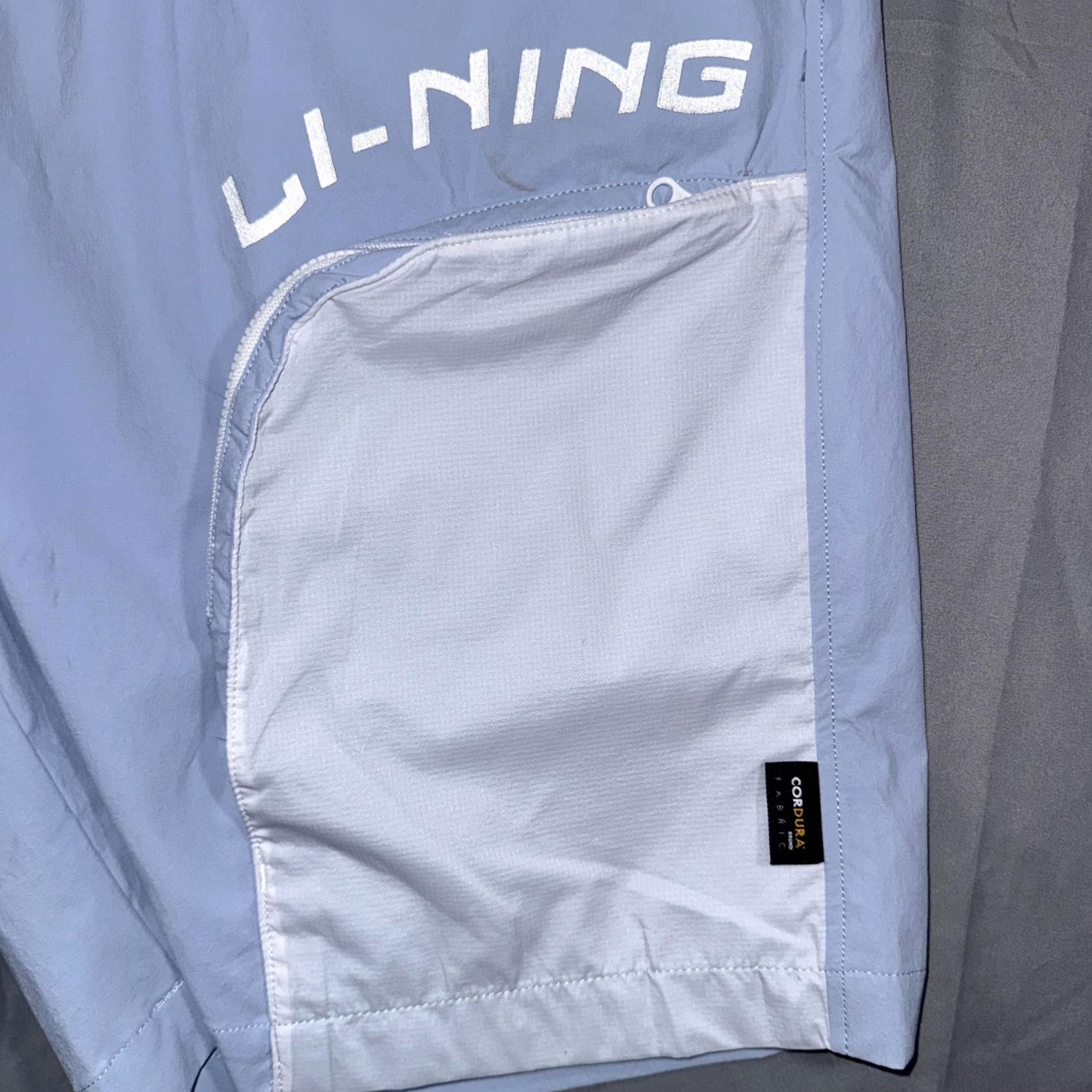 Li-Ning Li-Ning Shorts Mens Large Blue Cordura Drawstring Pocket Running Athletic Quick Dry Breathable Pockets Slim? Relaxed Size US 33 - 6 Thumbnail