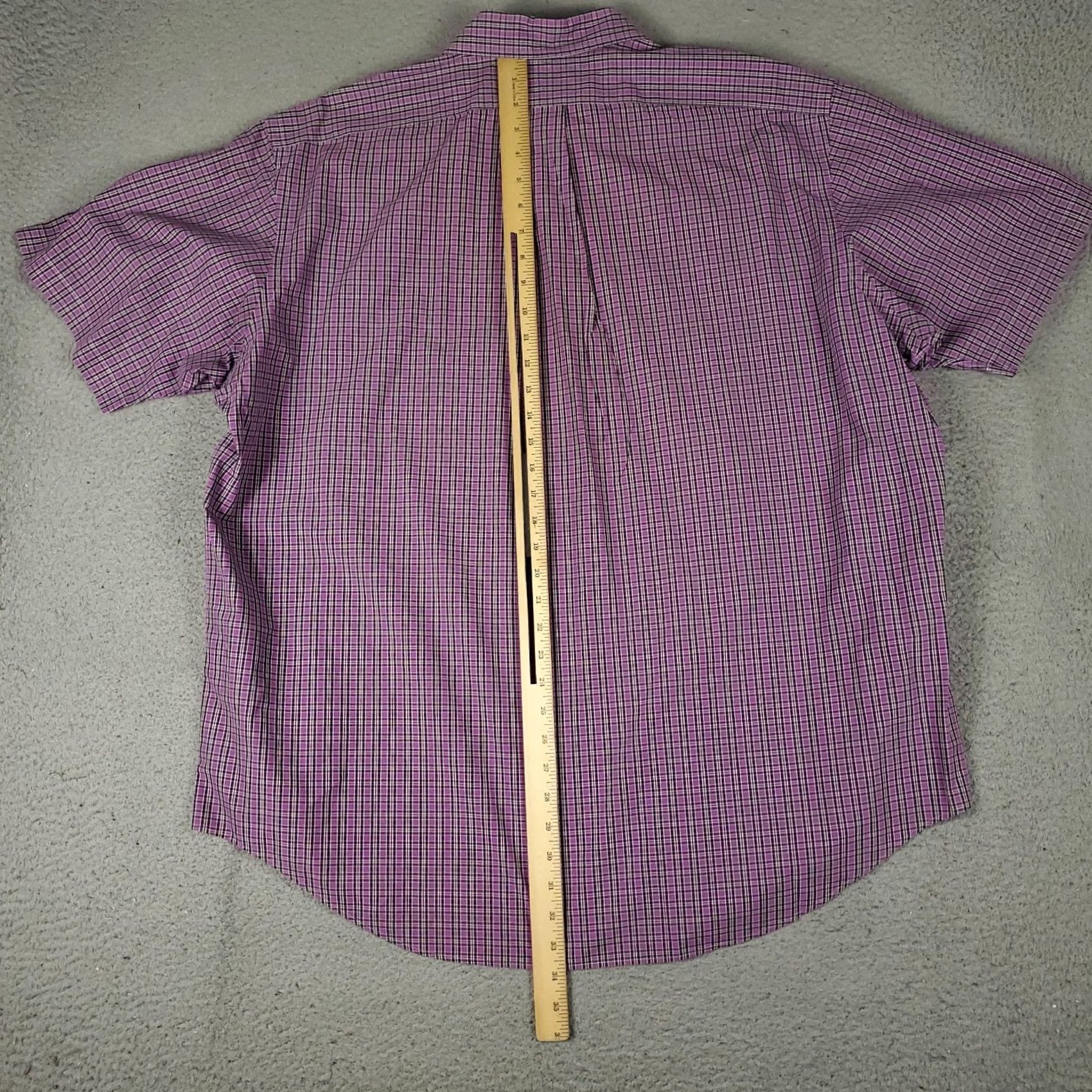Ralph Lauren Ralph Lauren Shirt Mens 2XL Purple Plaid Pony Button Up Short Sleeve Size US XXL / EU 58 / 5 - 4 Thumbnail