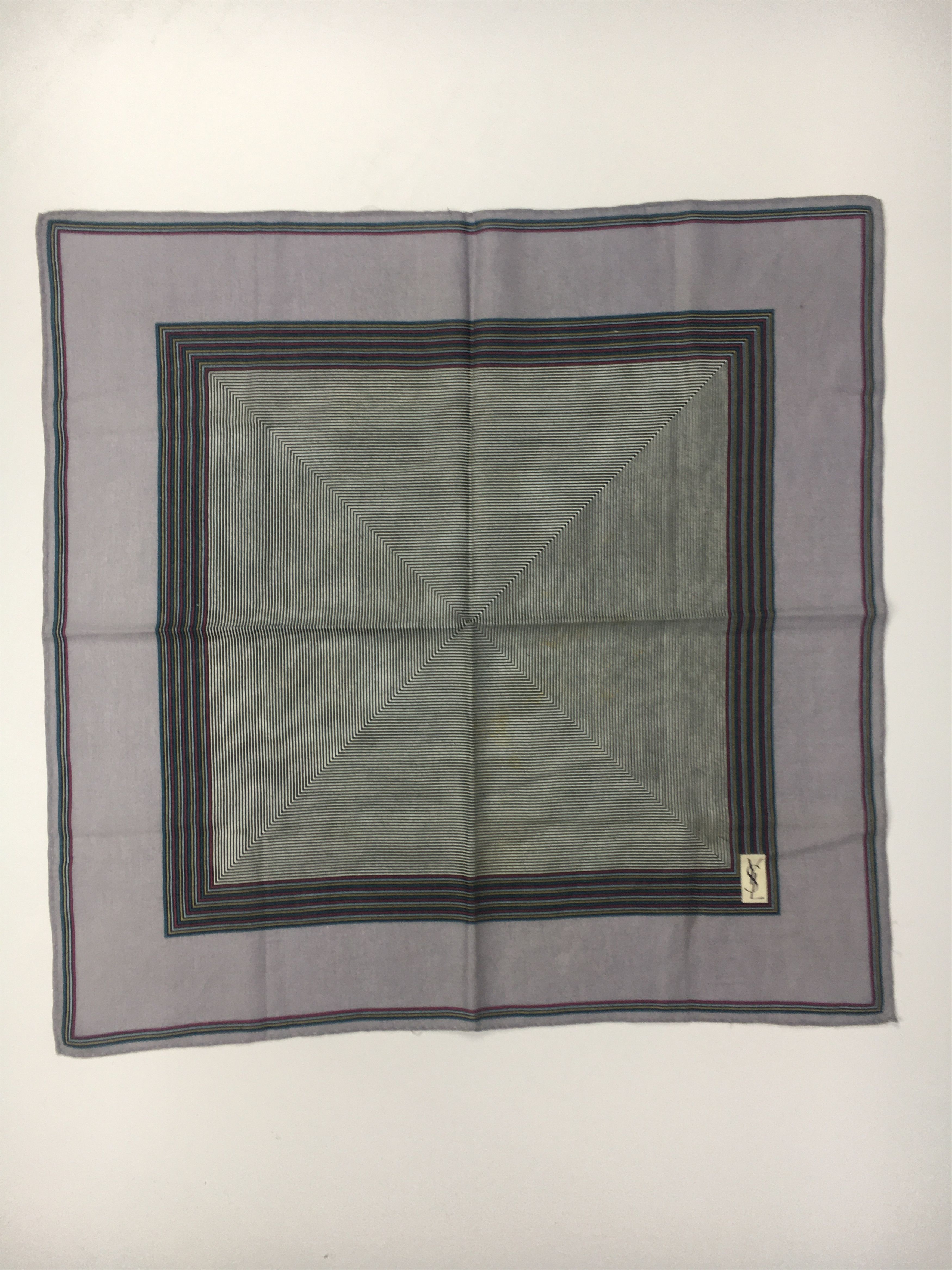 Vintage Yves Saint Laurent Handkerchief Bandana Neckerchief HKC0052 Size ONE SIZE - 3 Thumbnail