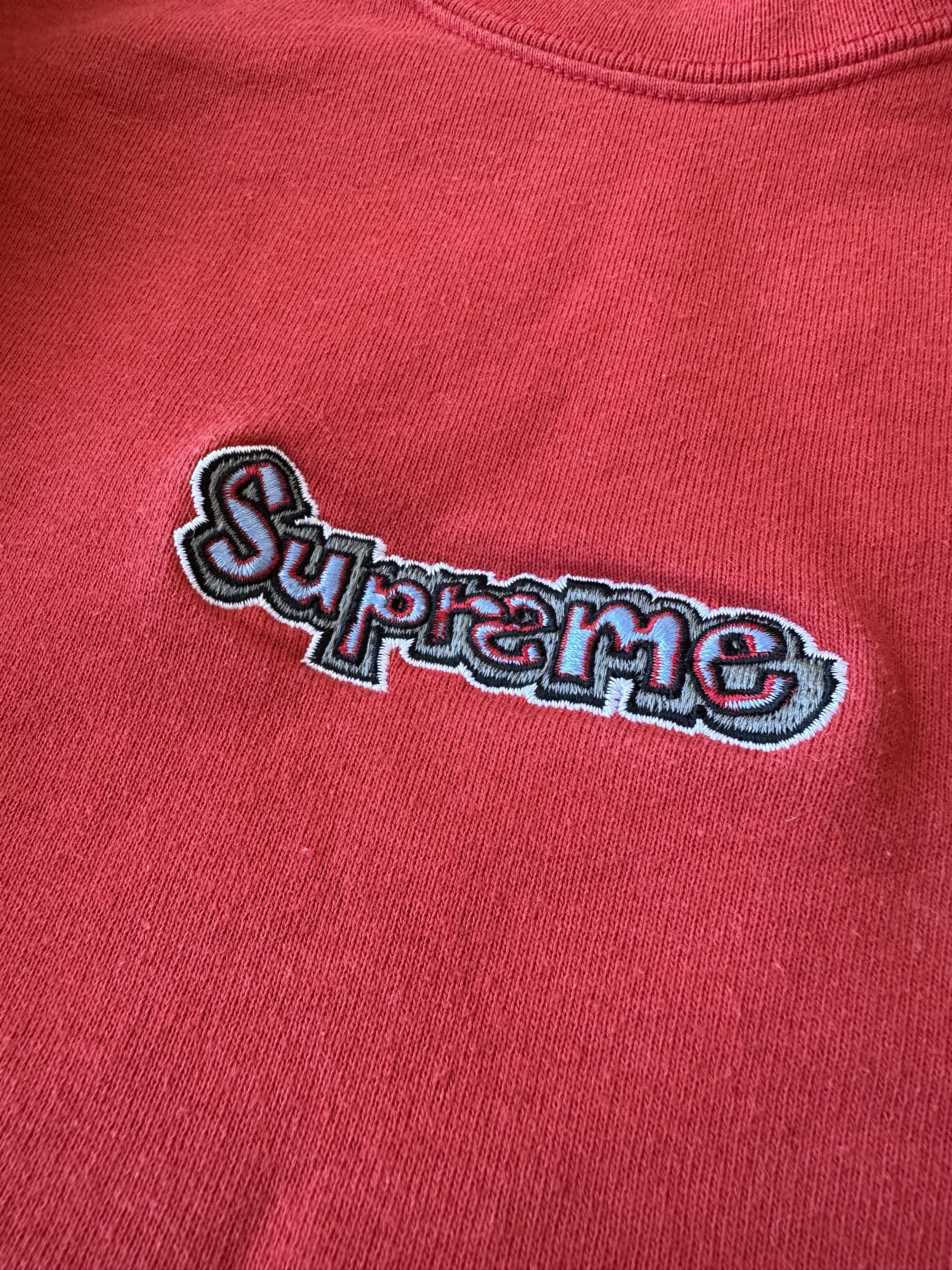 Supreme Supreme Gonz Logo Crewneck Sweatshirt Red Size US M / EU 48-50 / 2 - 3 Thumbnail