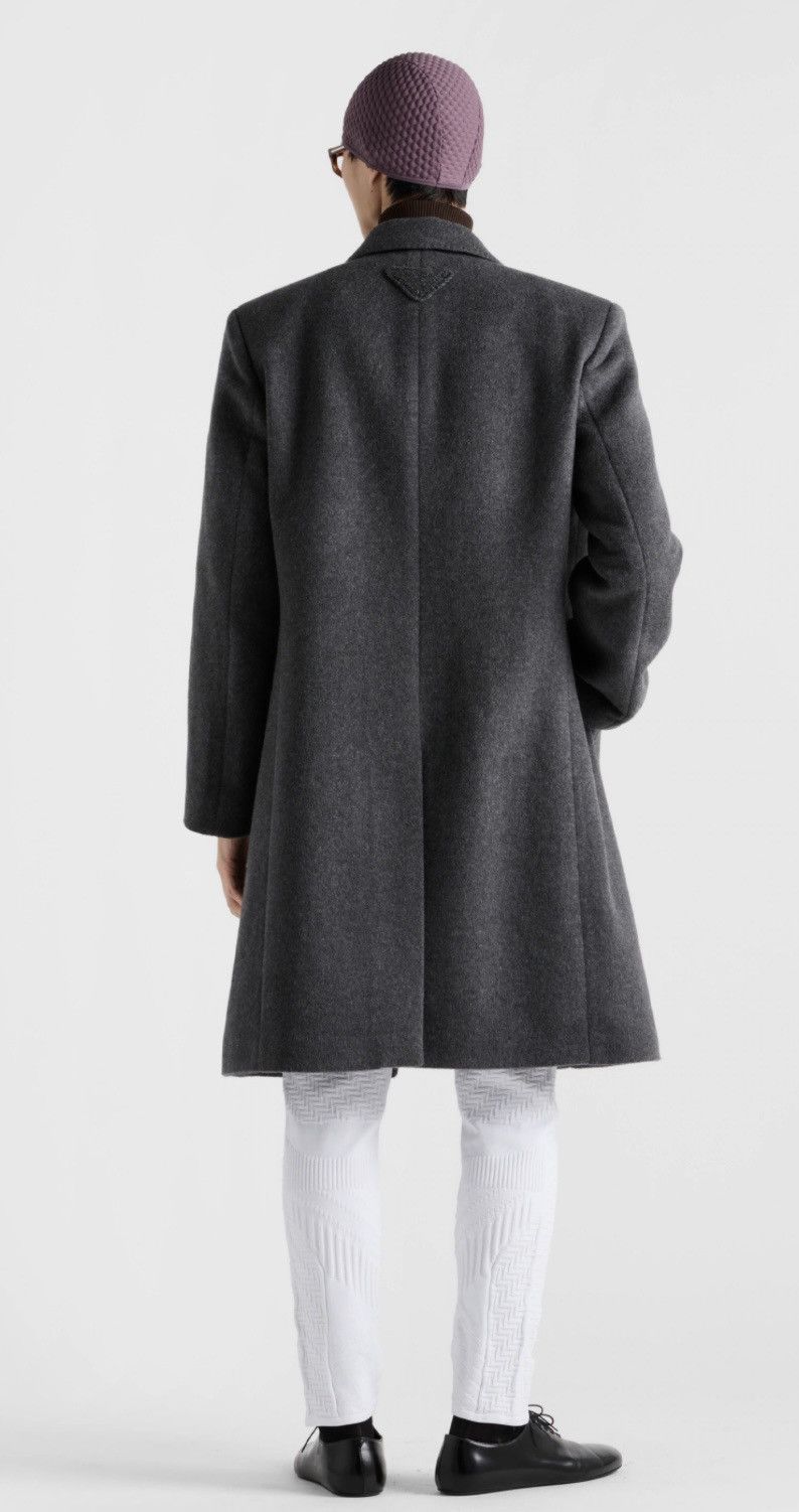 Prada Prada Single-breasted Wool Coat in Slate Grey Size 48R Size US M / EU 48-50 / 2 - 3 Thumbnail