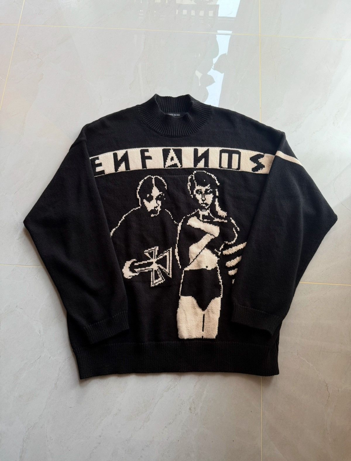 Enfants Riches Deprimes Enfants Riches Deprimes SS24 Goth Couple Knit Sz.L Size US L / EU 52-54 / 3 - 4 Thumbnail