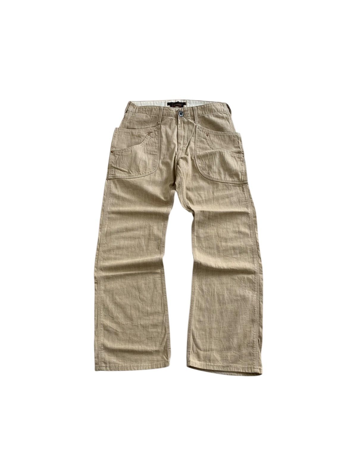 Japanese Brand Blueway Japan Leaf Sprayer Chambray Trousers Size US 30 / EU 46 - 1 Thumbnail
