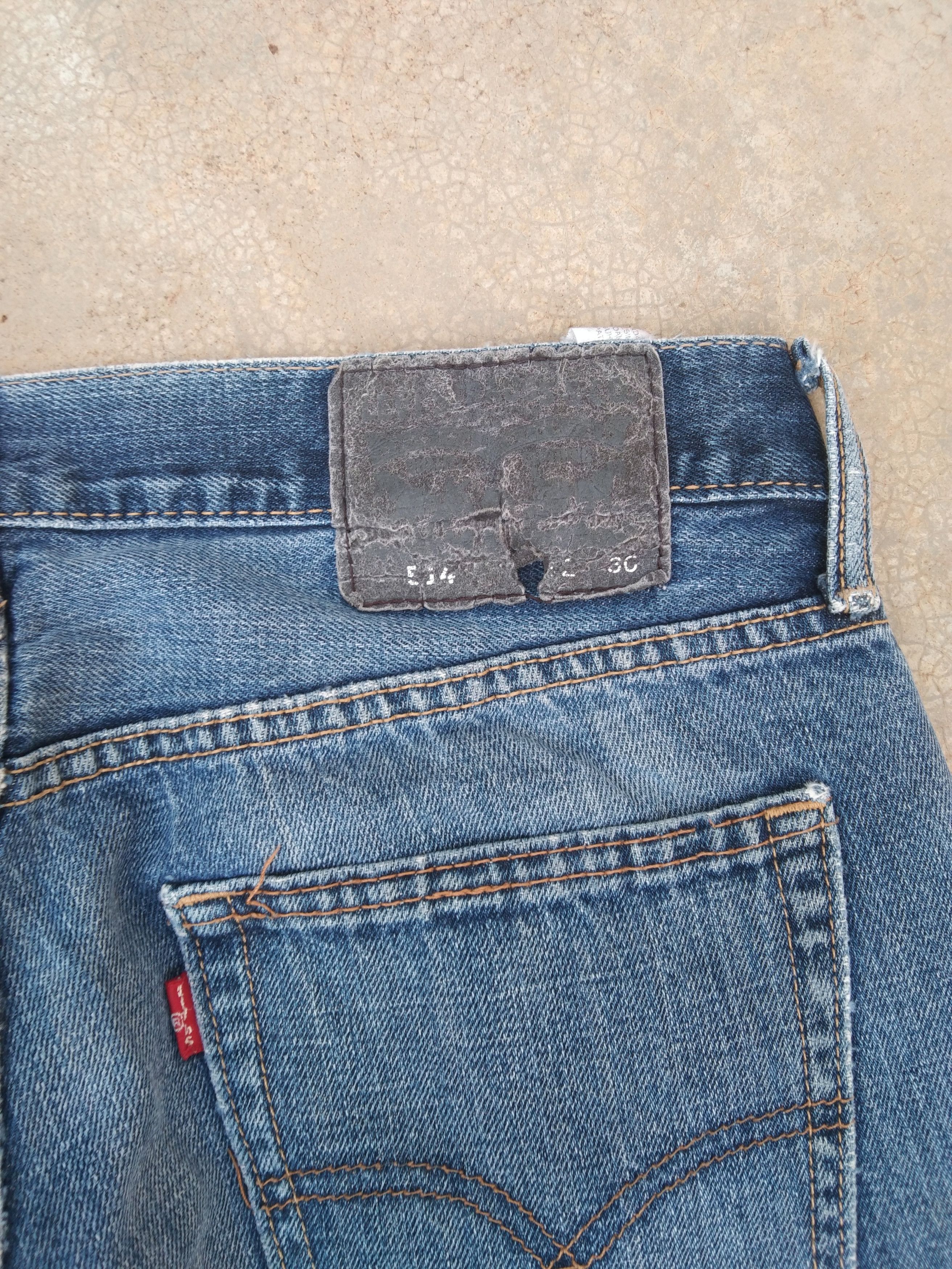 Jean × Levi's × Vintage Vintage Levis 514 Straight Leg Distressed Jeans 32x29 Size US 32 / EU 48 - 3 Thumbnail