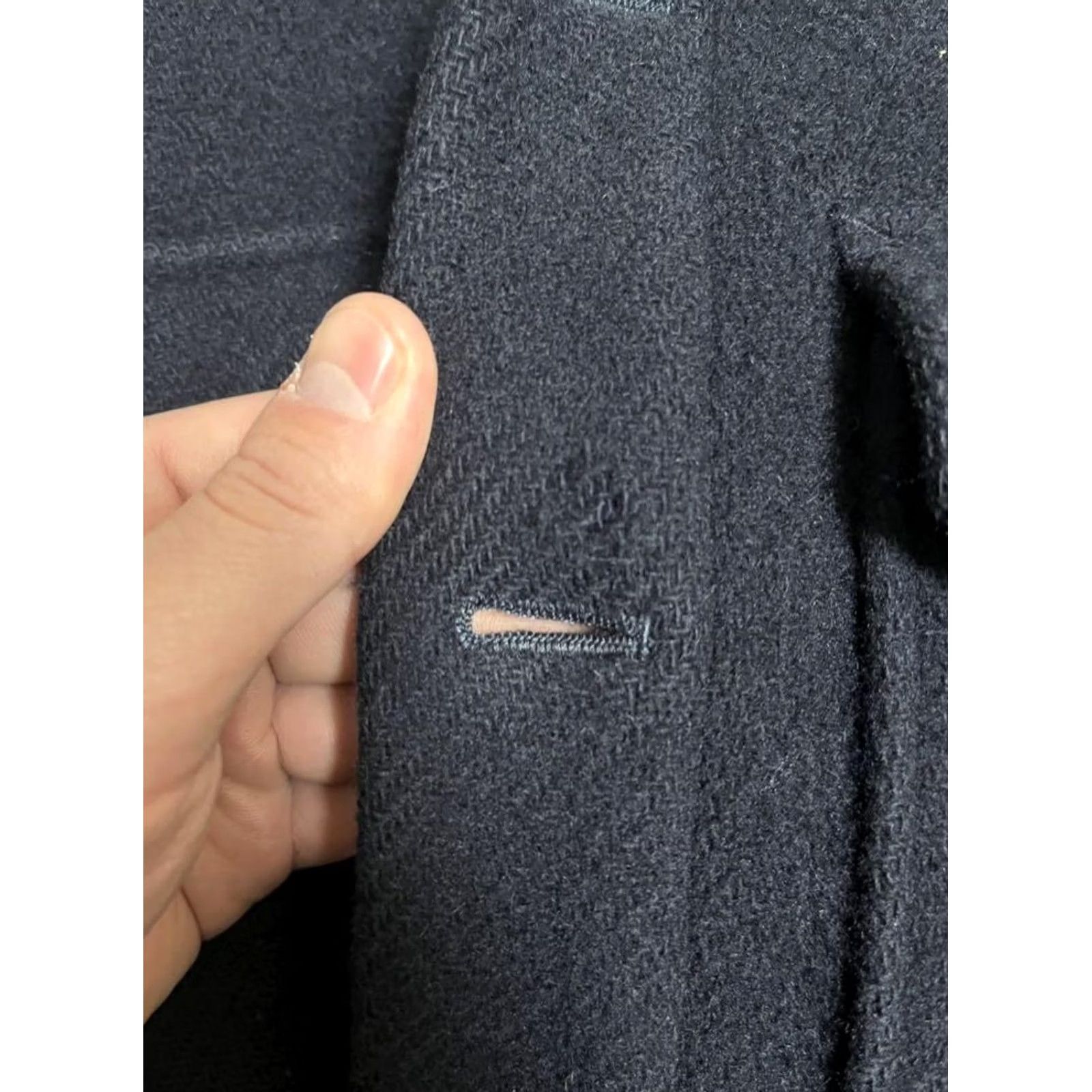 Schott Schott BEAMS Collaboration Navy Melton Wool CPO Jacket Size M Men's Jacket Navy Melton Wool CPO Blazer Size 40R - 6 Thumbnail