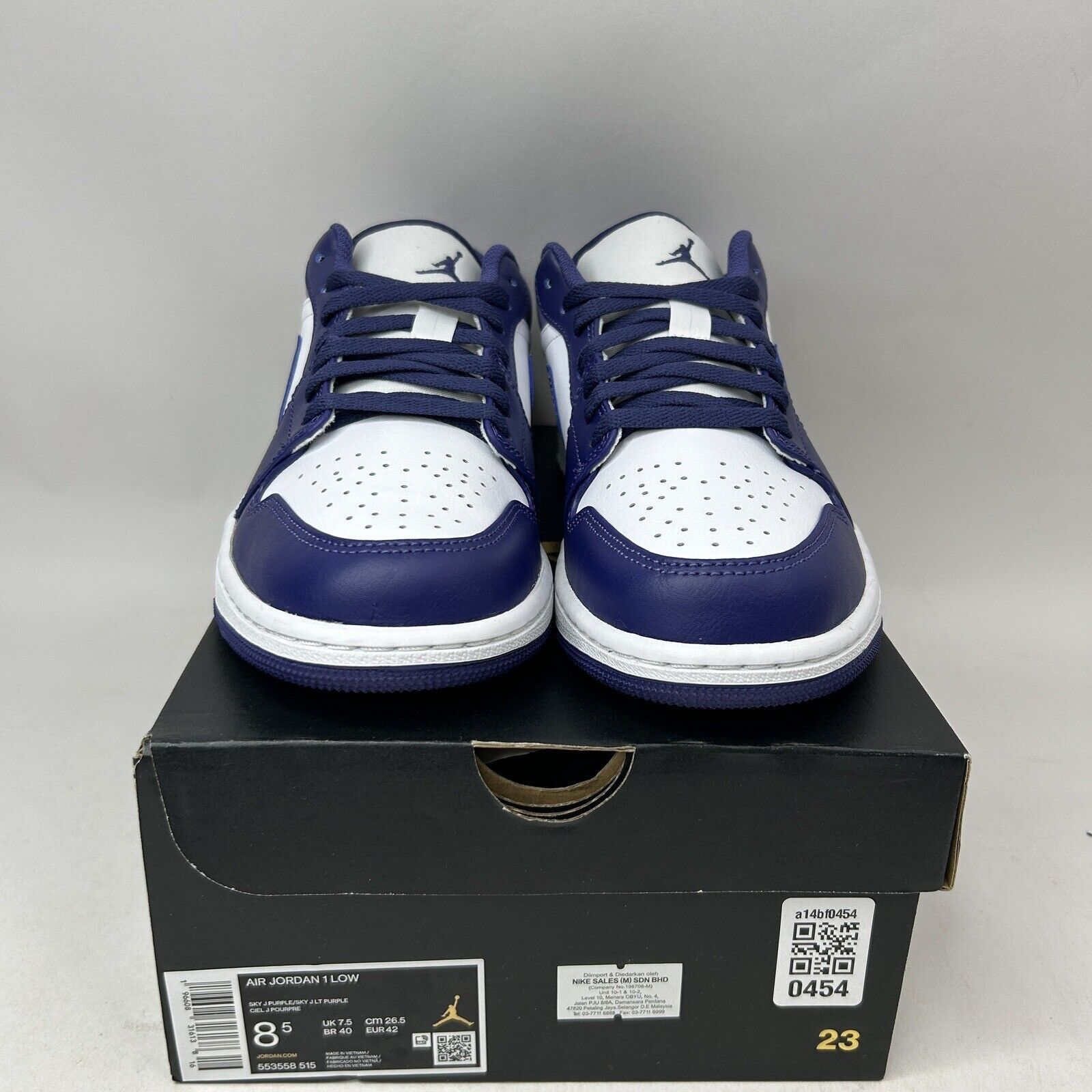 Nike Nike Air Jordan 1 Retro Low “Sky J Purple” 2024 Size US 8.5 / EU 41-42 - 2 Thumbnail