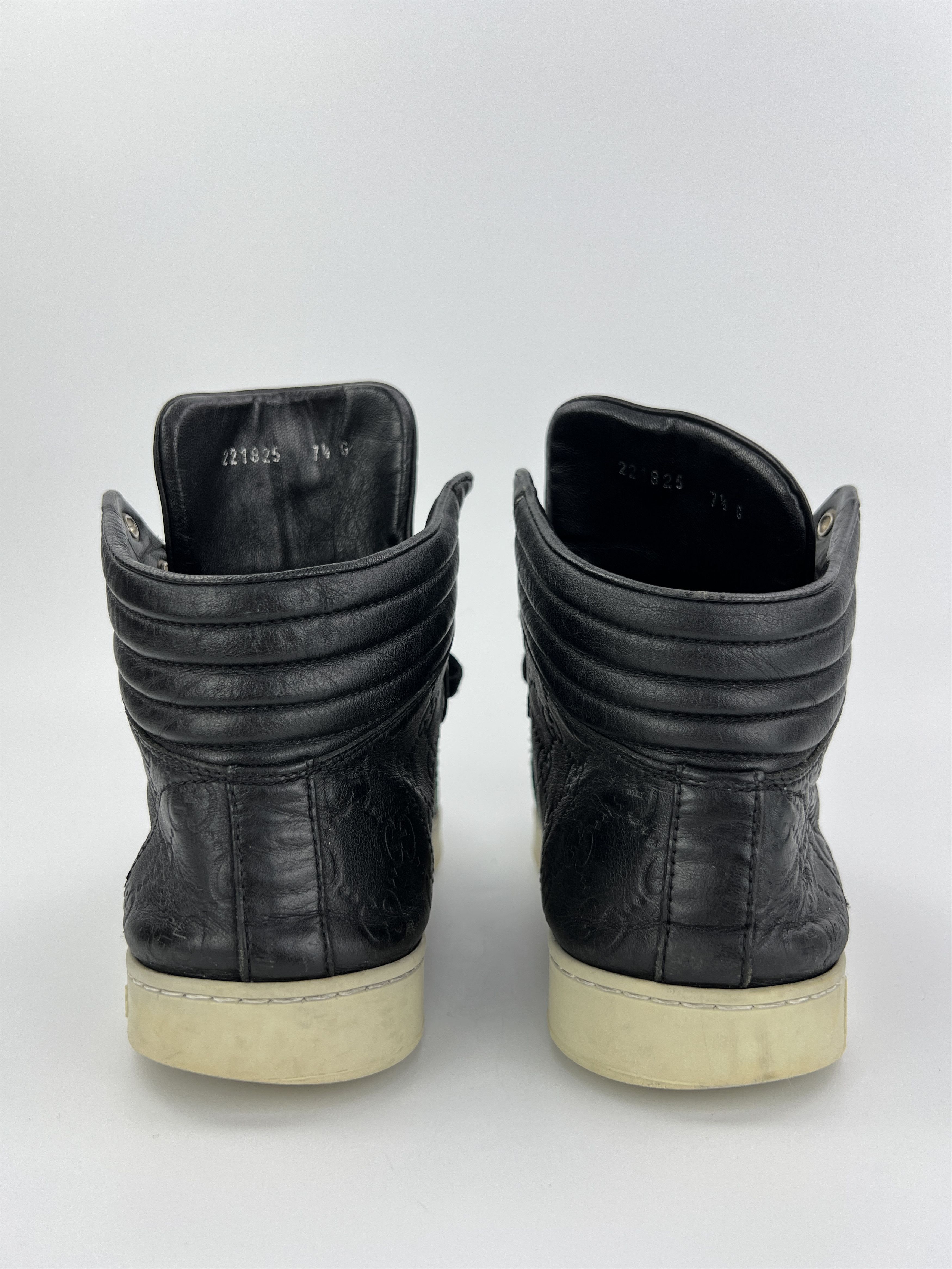 Gucci × Vintage Vintage Gucci GG Monogram Leather High Sneakers Size US 7.5 / EU 40-41 - 6 Thumbnail