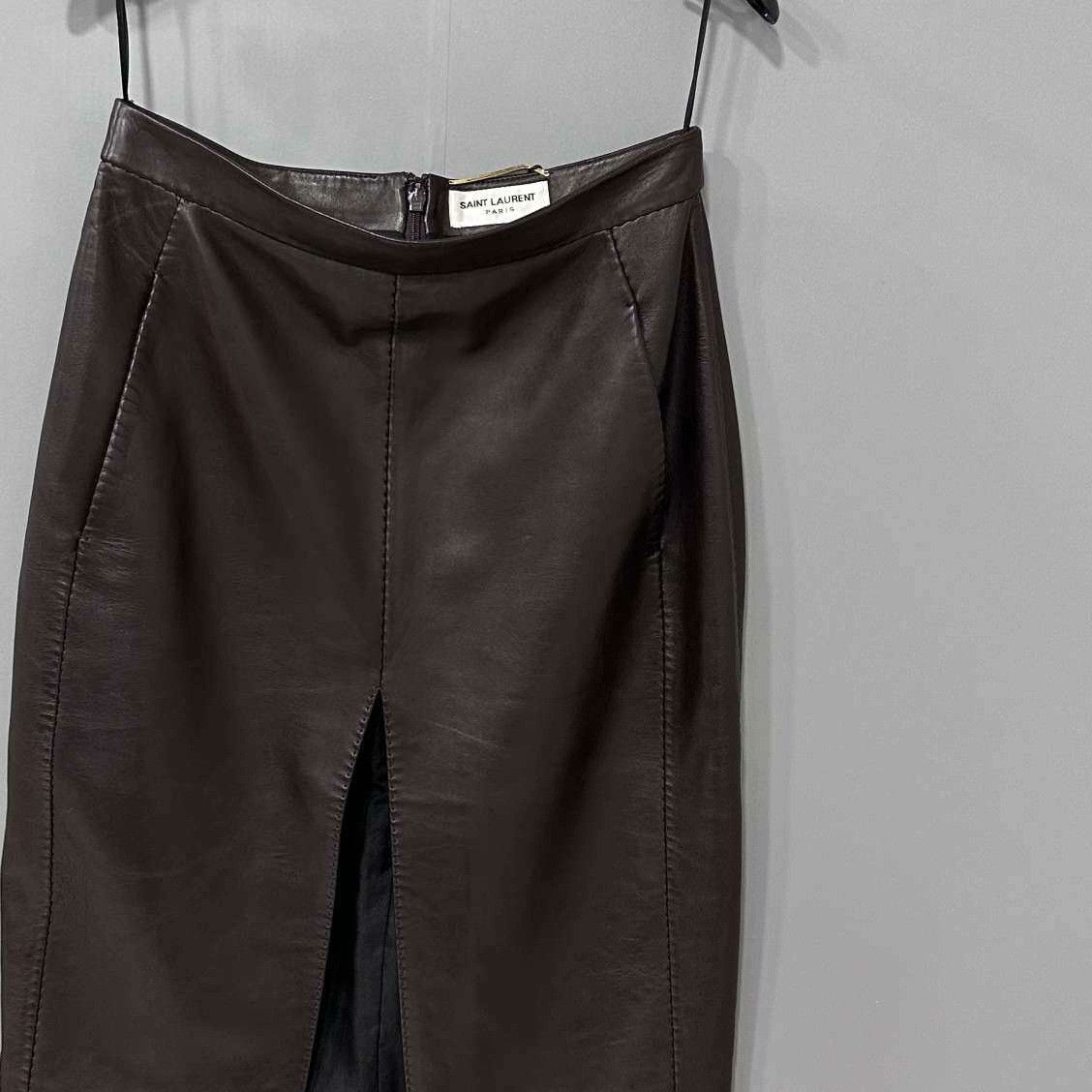 Saint Laurent Paris Saint Laurent Paris Black Skirt 28 Women Size 28" / US 6 / IT 42 - 1 Thumbnail
