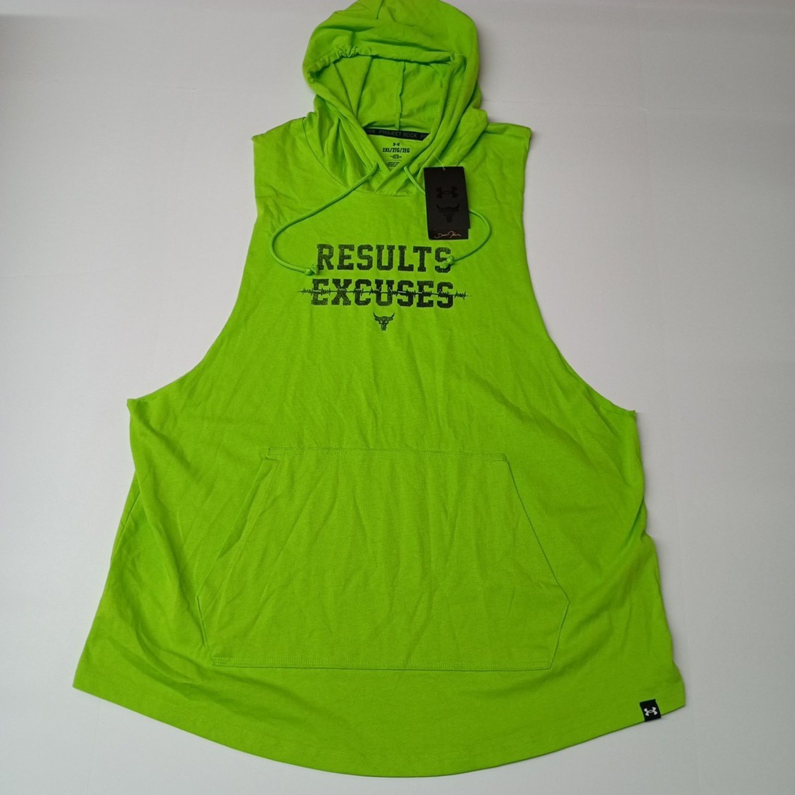 Under Armour Men’s Size 2XL Under Armour Project Rock Sleeveless Hoodie Size US XXL / EU 58 / 5 - 1 Thumbnail