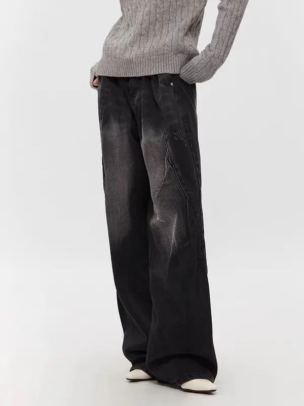 VIBE High Street Washed Vintage Y2K Relaxed Jeans Size US 32 / EU 48 - 6 Thumbnail