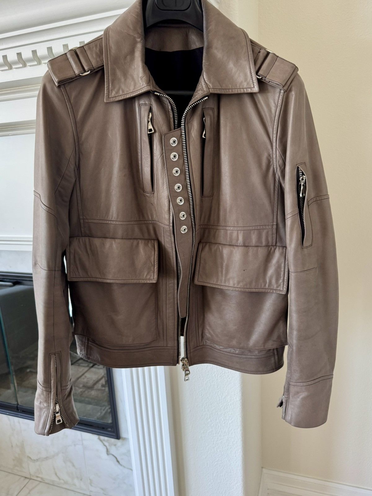 Balmain leather jacket
