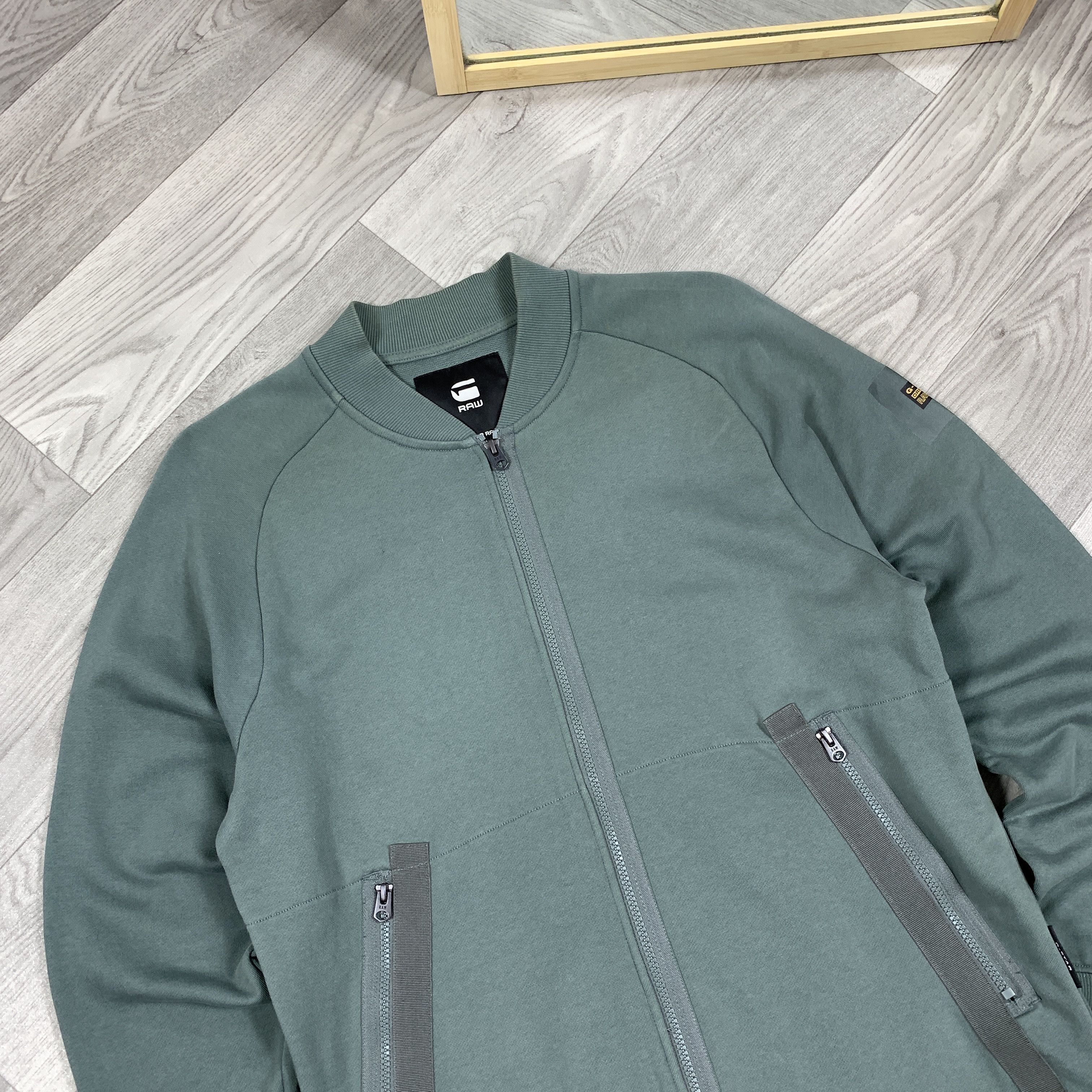 G-Star G-Star Raw Graphic Green Sweat Bomber Jacket L Size US L / EU 52-54 / 3 - 4 Thumbnail