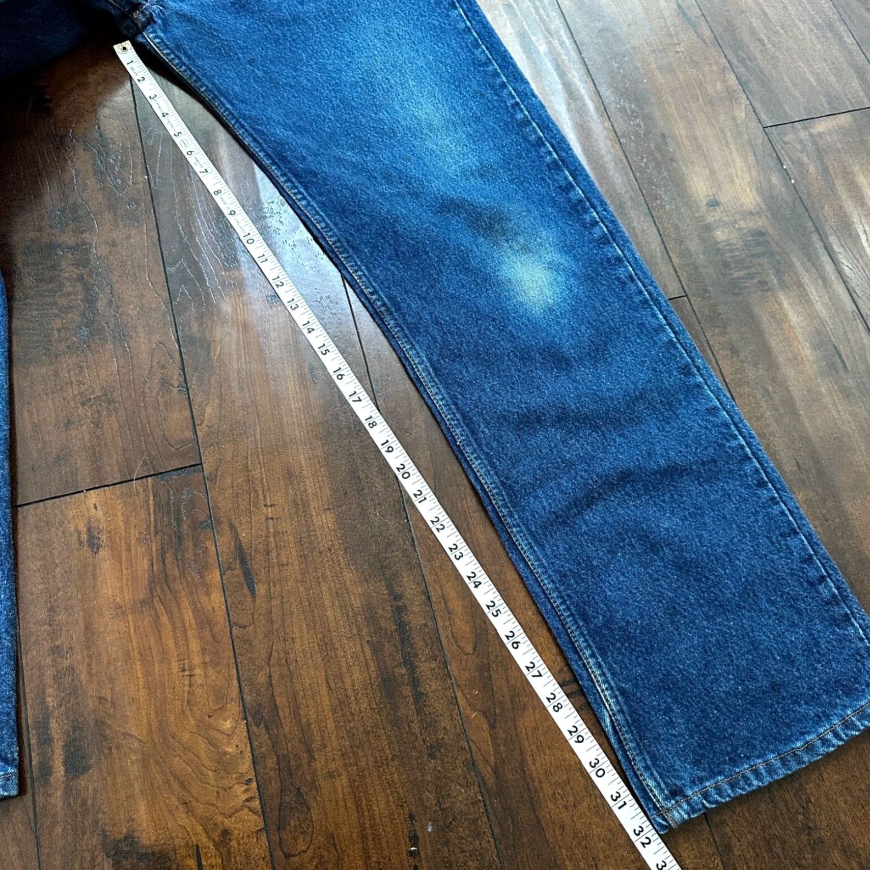 Levi's VINTAGE Levi's 501 Jeans - Button Fly - 38x36 - Light Blue Denim - Men’s Straight Fit, 80s/90s Era, USA Tag, Regular Rise, Cotton Denim, 501 Series Size US 38 / EU 54 - 5 Thumbnail