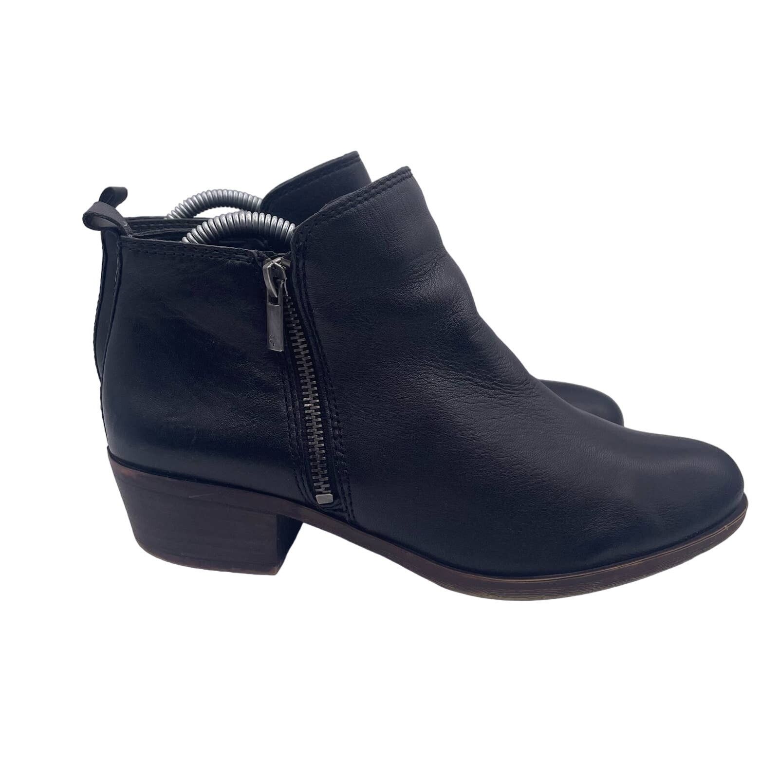 Lucky Brand Lucky Brand Basel Leather Booties Black 8.5 Size US 8.5 / IT 38.5 - 2 Thumbnail