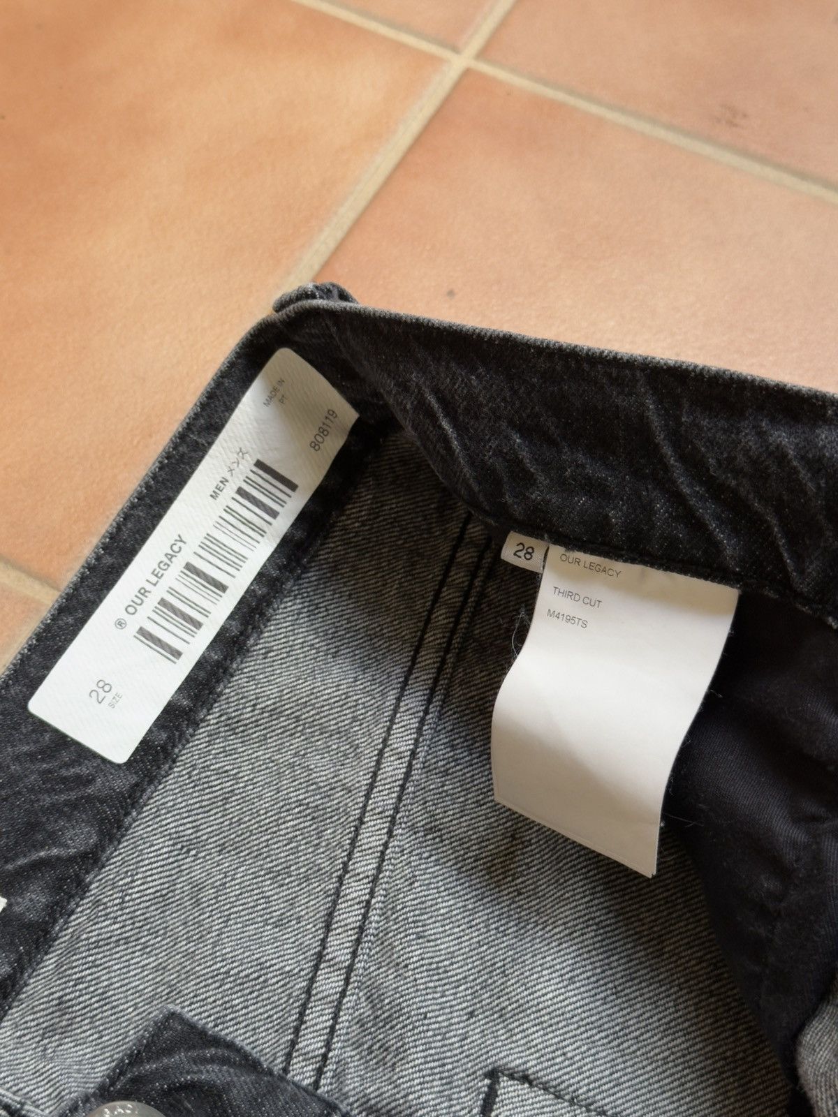 Our Legacy Our Legacy Third Cut "Supergrey" Wash Size US 28 / EU 44 - 2 Thumbnail