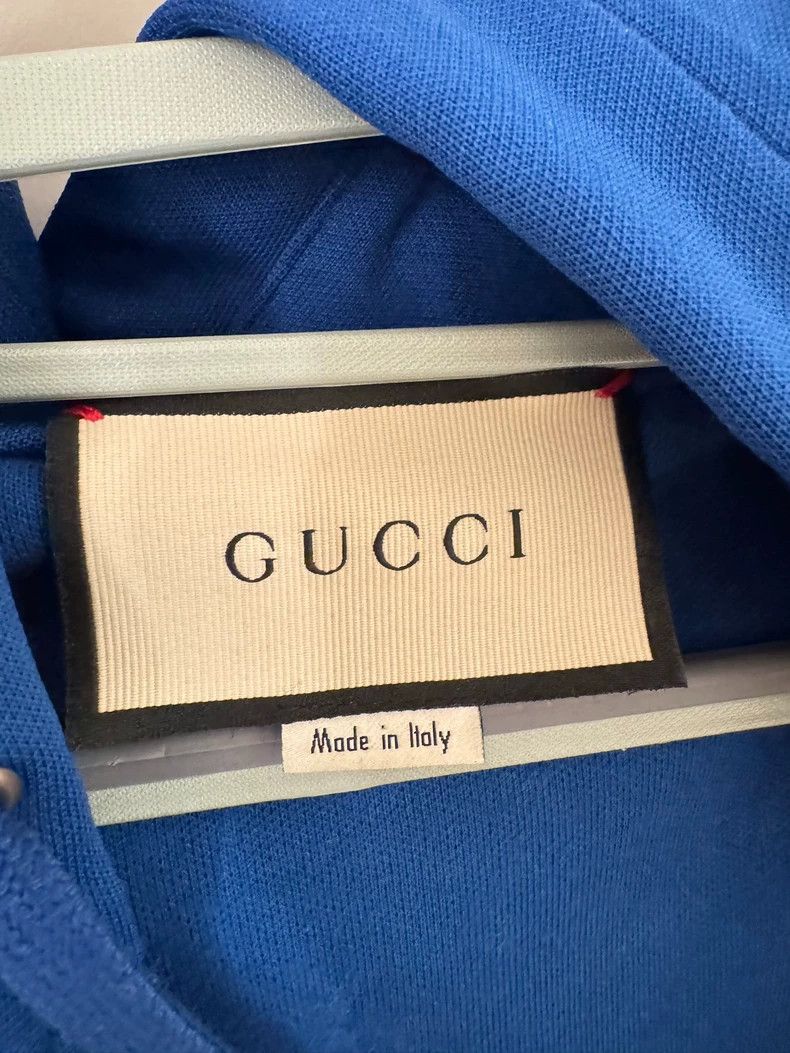 Gucci Gucci Blue detachable button side logo zipper sweatshirt ja Size US S / EU 44-46 / 1 - 6 Thumbnail