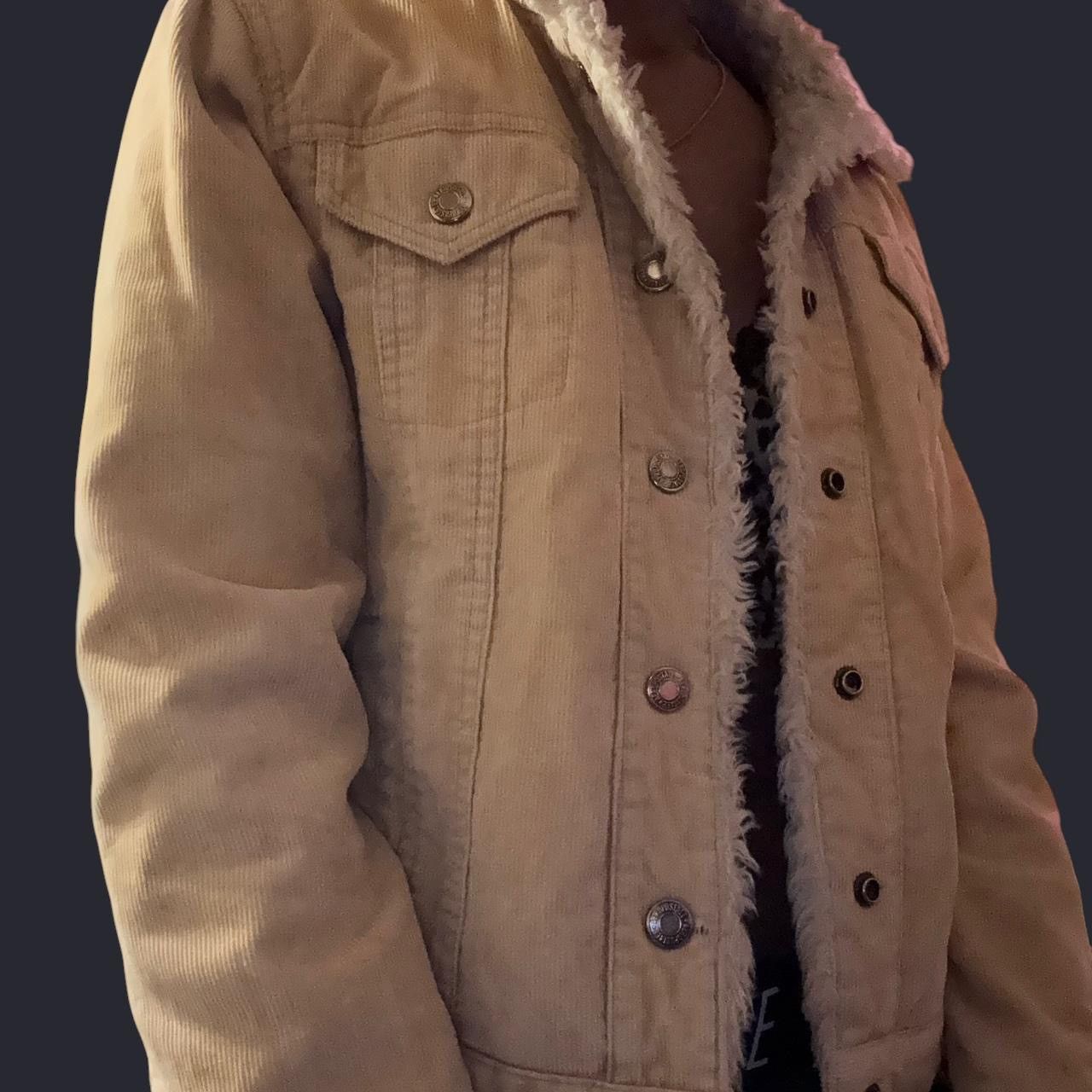 Aeropostale Aeropostale Tan Corduroy Jacket/Coat Size S / US 4 / IT 40 - 2 Thumbnail