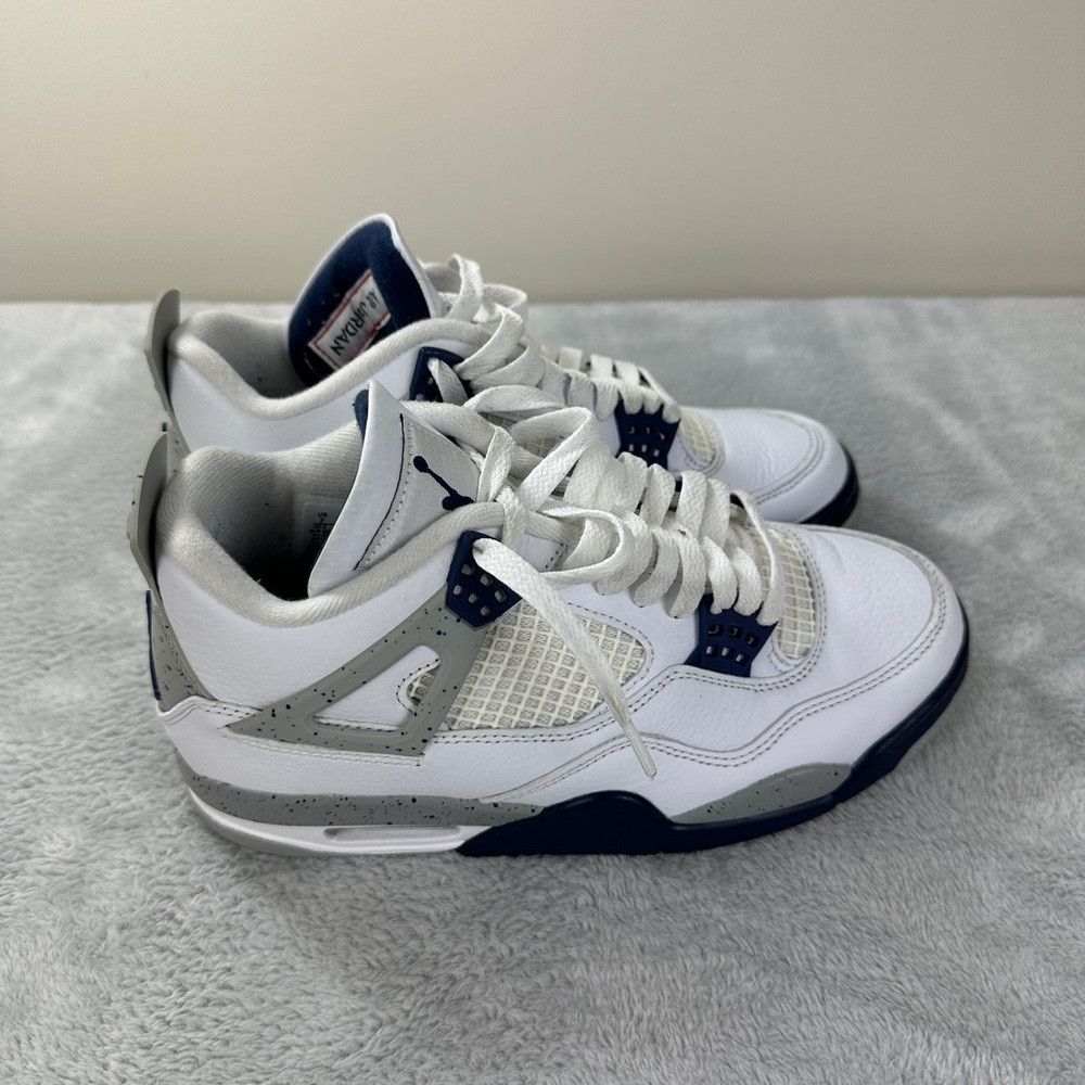 Jordan Brand Nike Air Jordan Retro 4 midnight Navy men's size 7 US DH692 Size US 7 / EU 40 - 6 Thumbnail