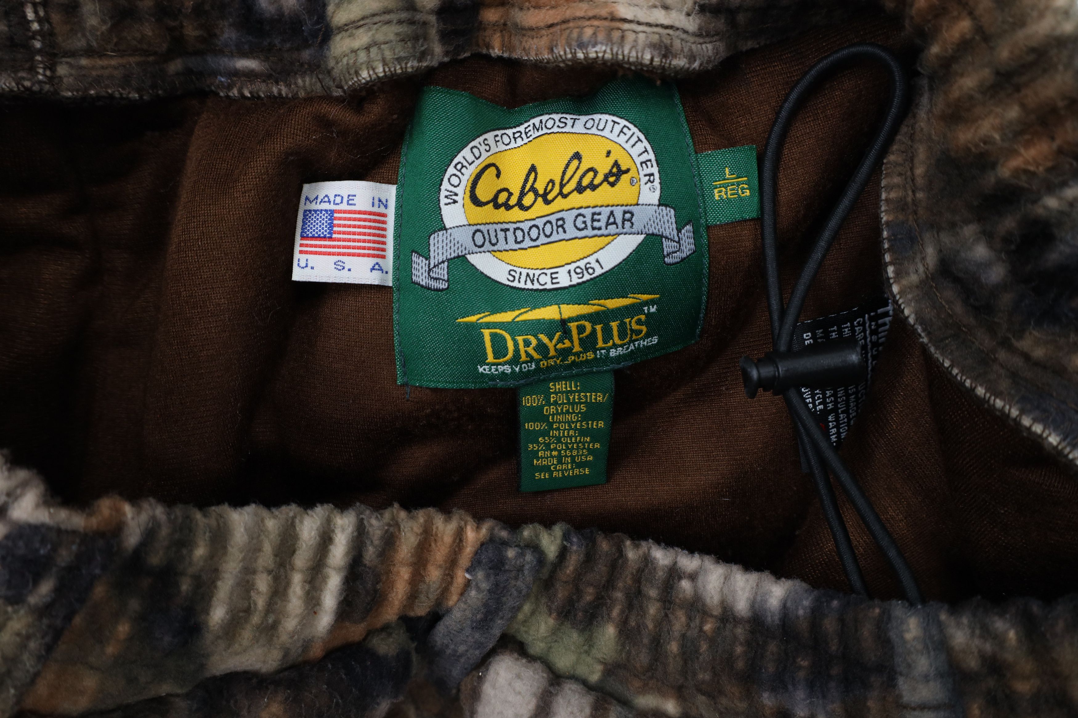 Cabelas × Vintage Vintage 90s Cabelas Dry Plus Fleece Camouflage Pants USA Size US 36 / EU 52 - 7 Thumbnail