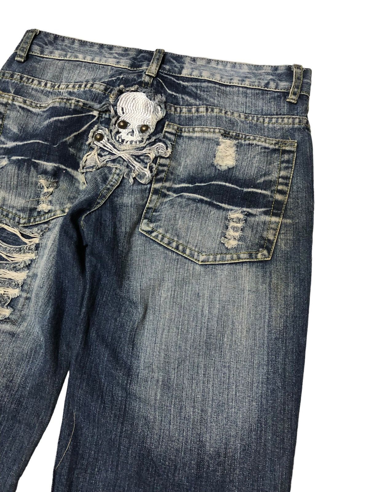 Japanese Brand Japanese brand 25 Energy distressed skull jeans Size US 32 / EU 48 - 14 Thumbnail