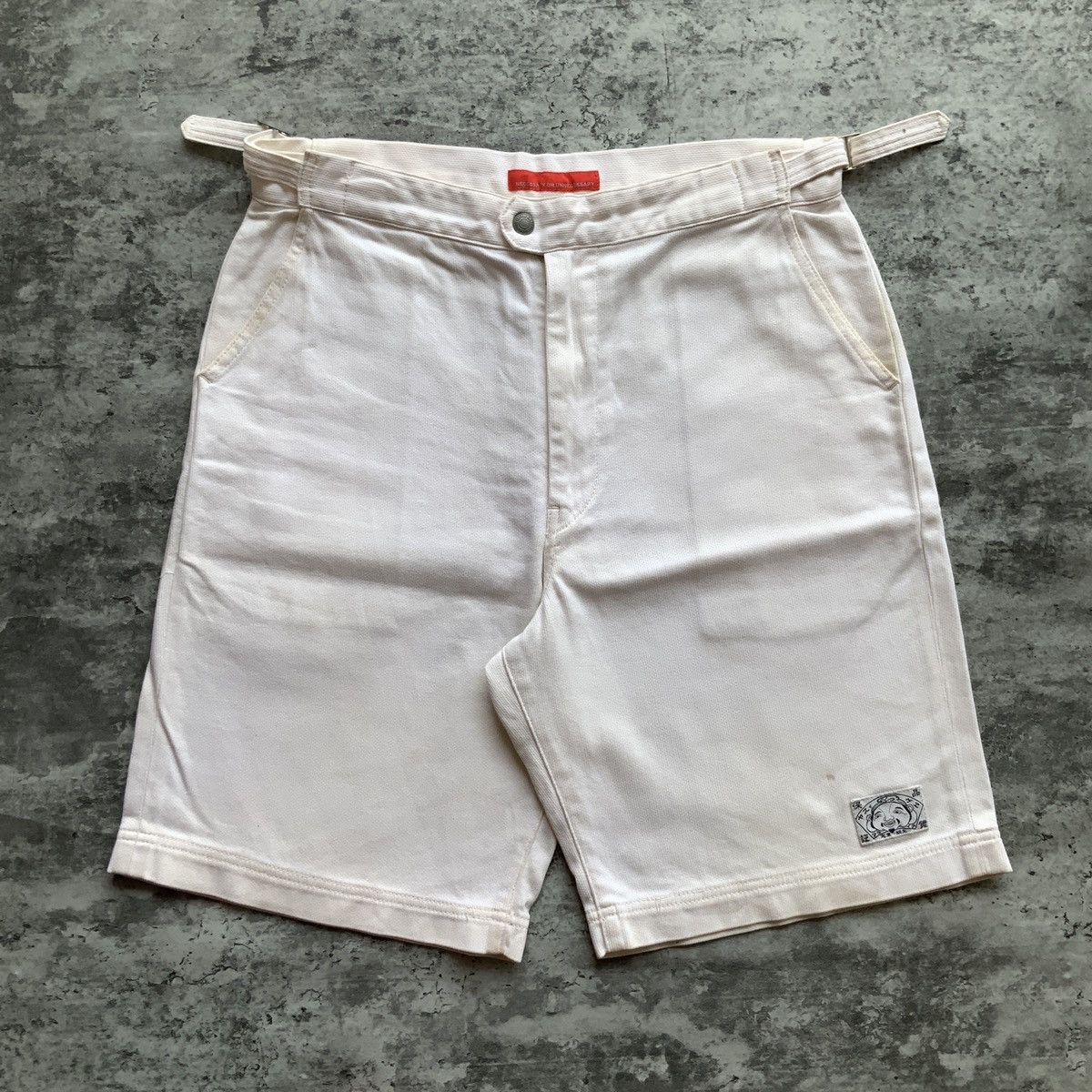 Evisu Evisu Necessary or Unnecessary Seagull Kanji Shorts Size US 32 / EU 48 - 2 Thumbnail