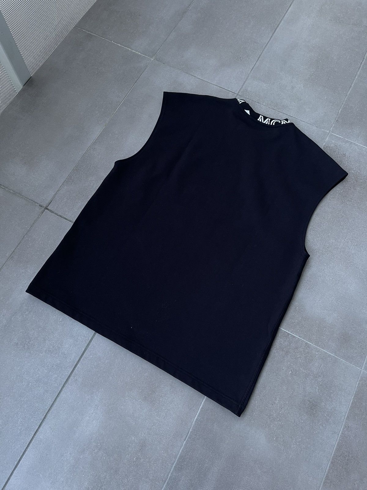 MCM !DS! SS21 MCM Neck Logo Black Sleeveless Tank Top Size US M / EU 48-50 / 2 - 7 Thumbnail