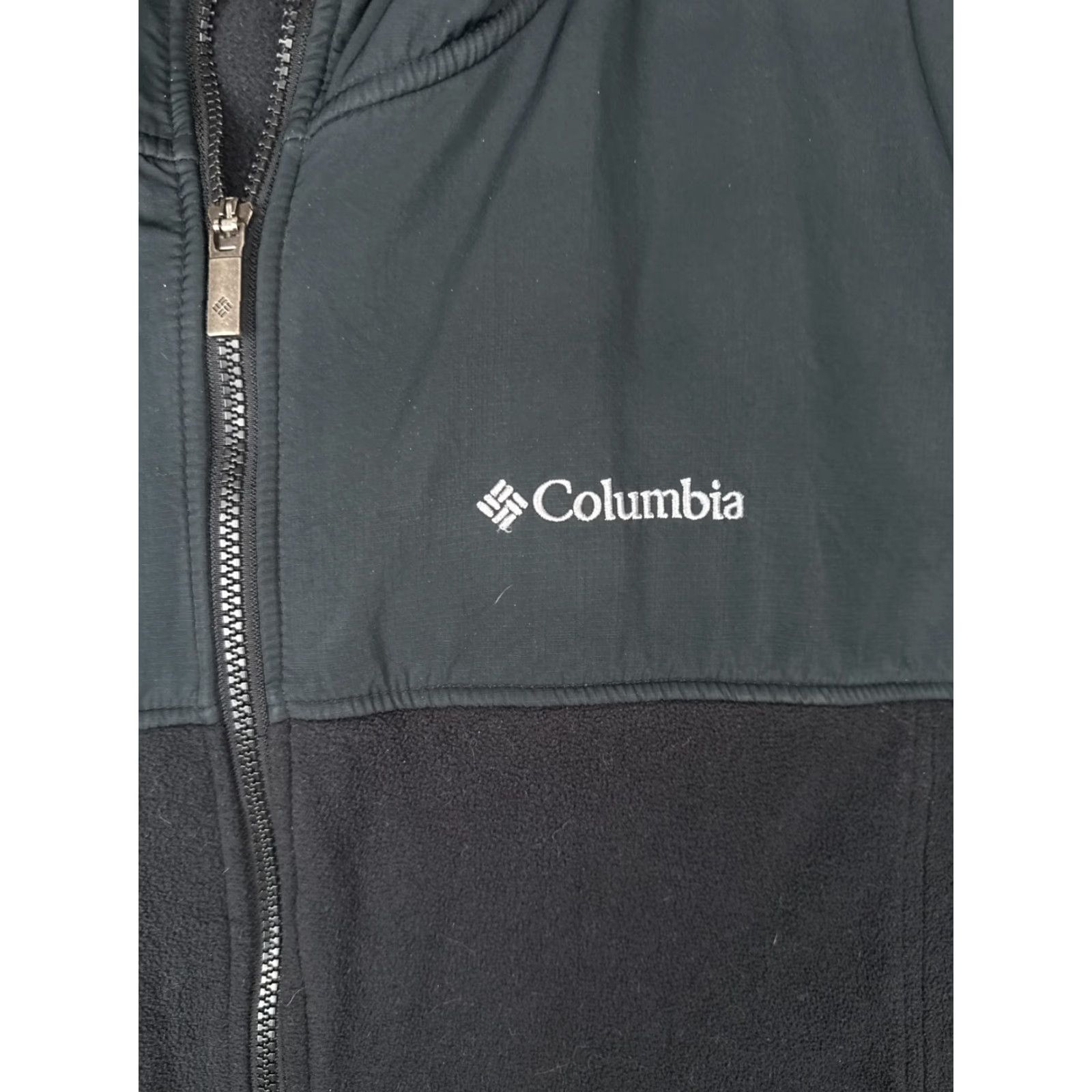 Vintage Columbia Jacket Womens Large Black Hooded Fleece Full Zip Hiking Outdoor Warm Size L / US 10 / IT 46 - 6 Thumbnail