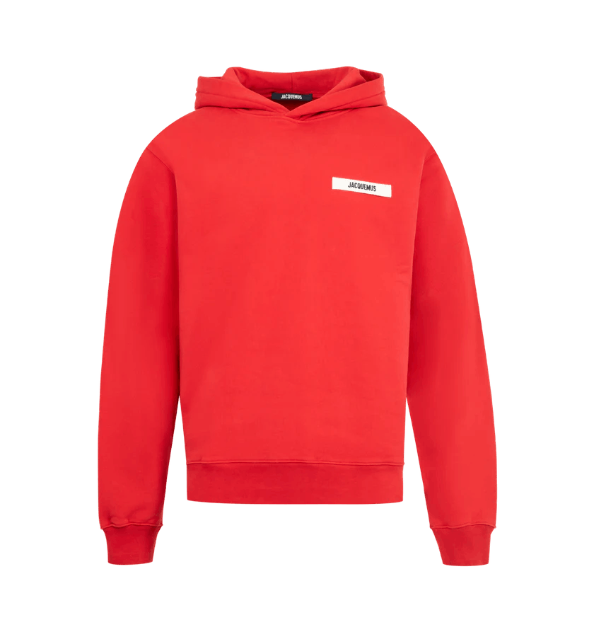 o1h1sh11225 Gros Grain Hoodie in Dark Red